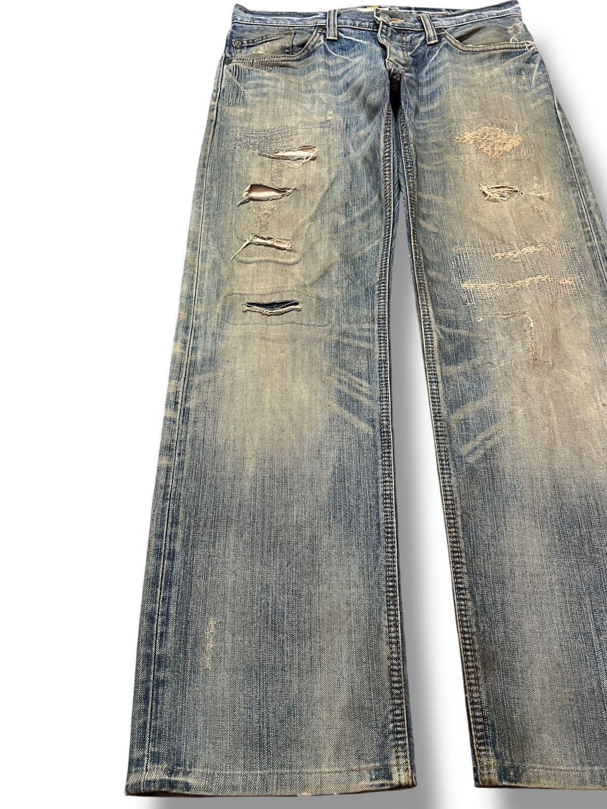 Edwin Vintage Edwin Exclusive Vintage Mudwash Patchwork Denim Size US 33 - 3 Thumbnail