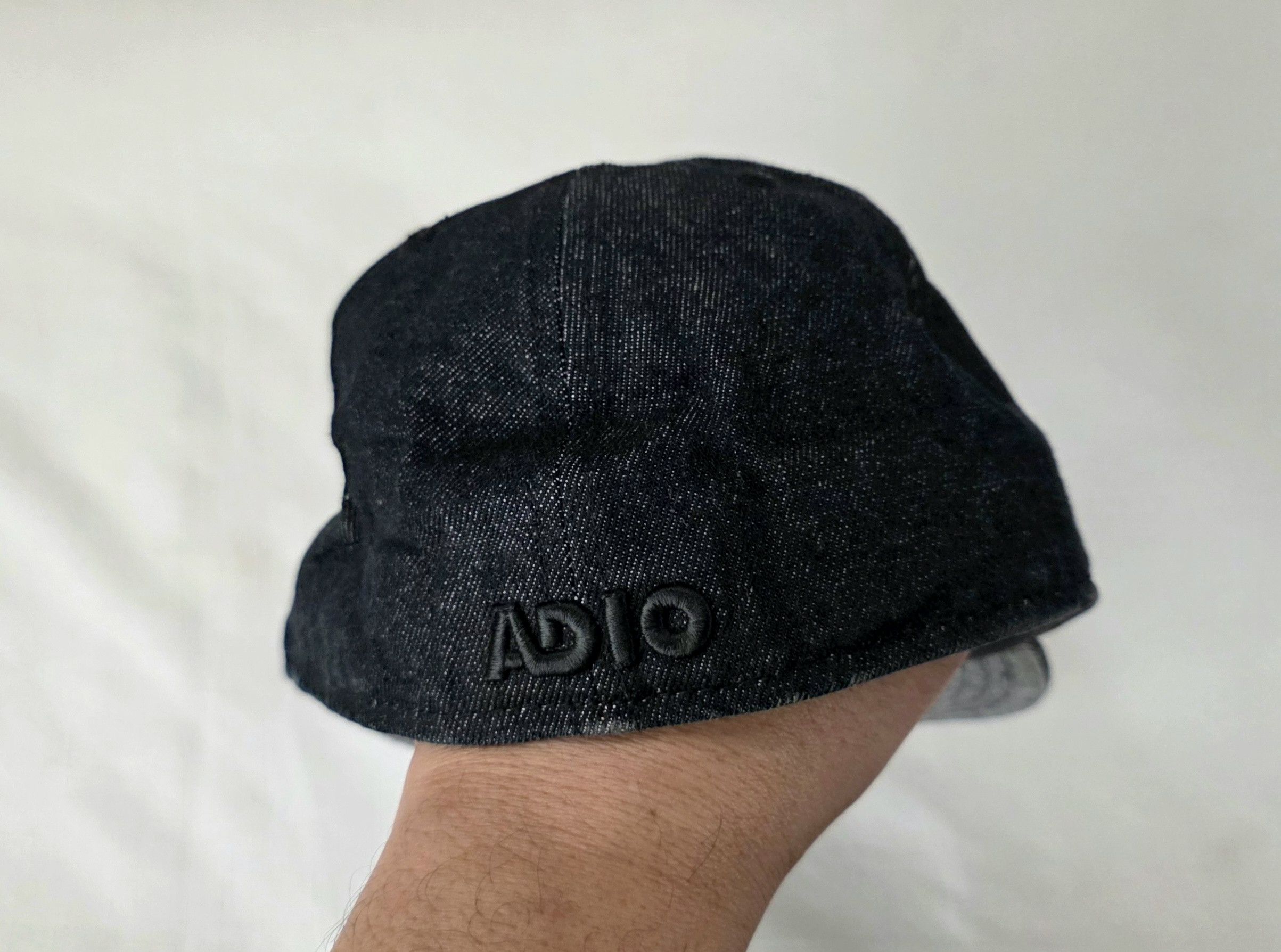 New Era New Era X Adio rare denim black gray Skateboard hat 7 1/4 Size ONE SIZE - 3 Thumbnail
