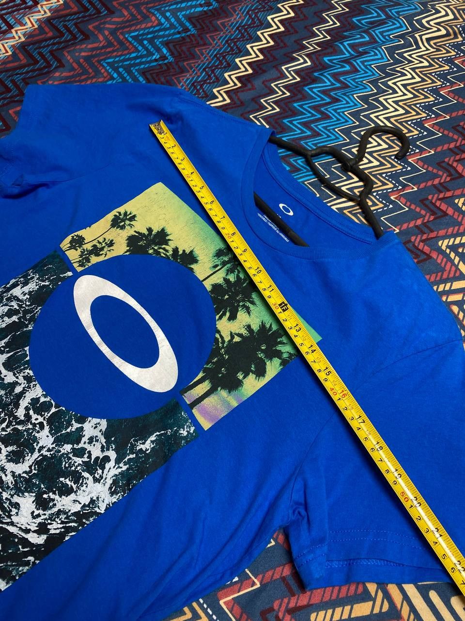 Oakley Streetwear T-Shirt Oakley big logo blue Y2K Vintage Size US L / EU 52-54 / 3 - 17 Thumbnail