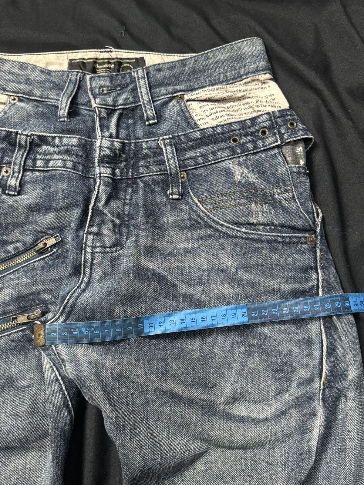 Hysteric Glamour × Japanese Brand × PPFM Double Waist Breathmint Japanese Denim Size US 30 / EU 46 - 9 Thumbnail