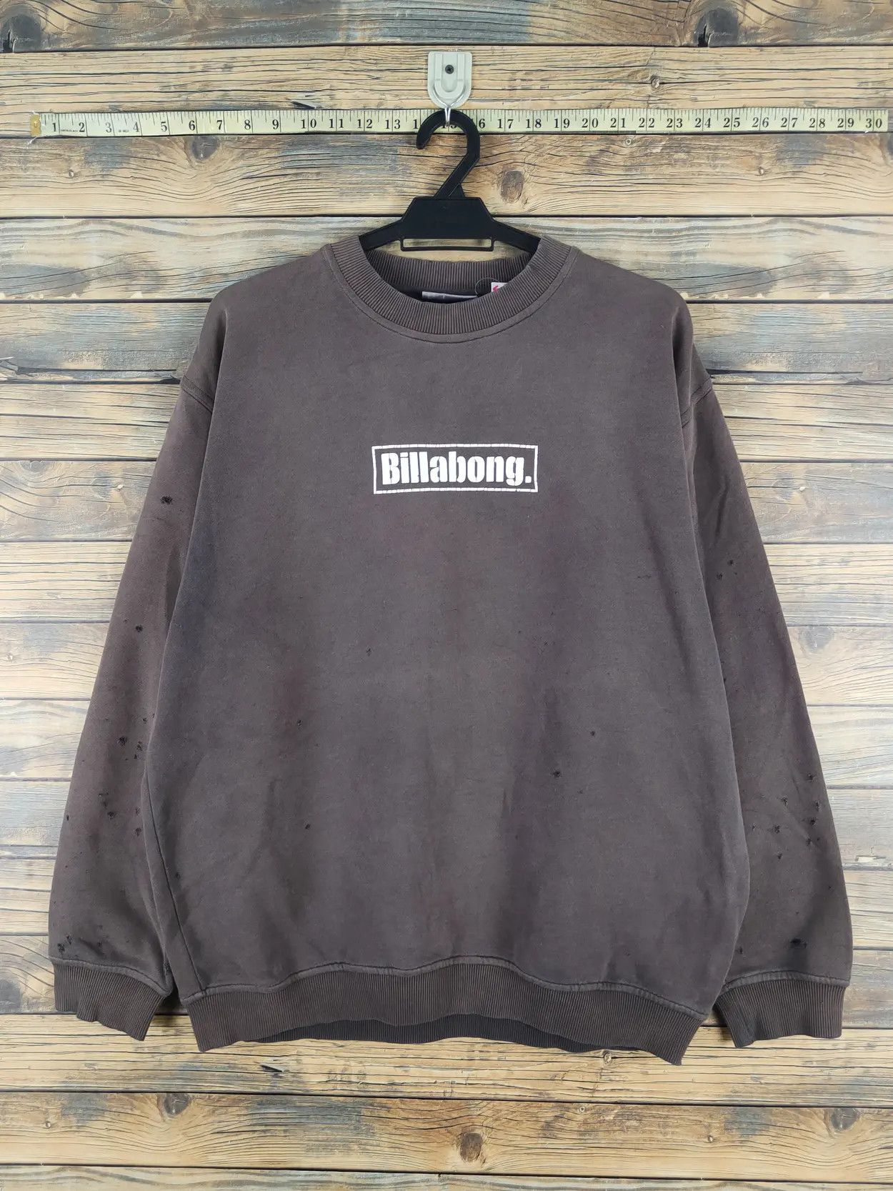 Billabong D Billabong baggie ripped Dark Gray Faded Sweatshirts #W1461 Size US M / EU 48-50 / 2 - 1 Thumbnail