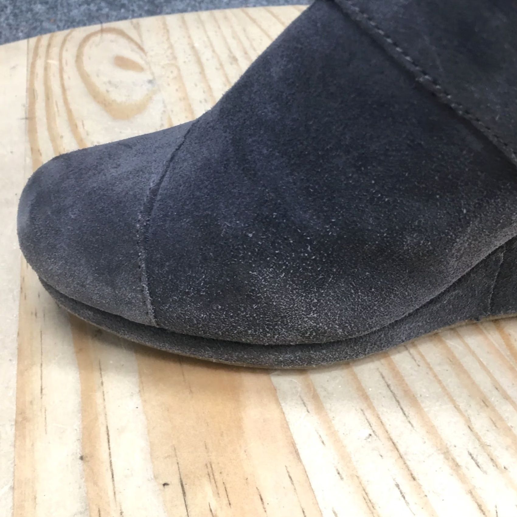 Toms TOMS Boots Womens 9.5 Desert Gray Round Toe Casual Comfort Wedge Heels Ankle Top Mens Womens Size L / US 10 / IT 46 - 3 Thumbnail