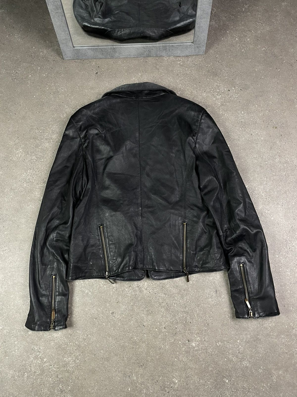 Vintage Vintage Y2K leather Cropped jacket Size M / US 6-8 / IT 42-44 - 2 Thumbnail
