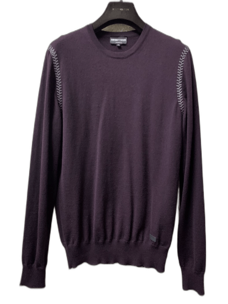 Emporio Armani Emporio Armani Men's Thin Wool Sweater Size US M / EU 48-50 / 2 - 1 Thumbnail