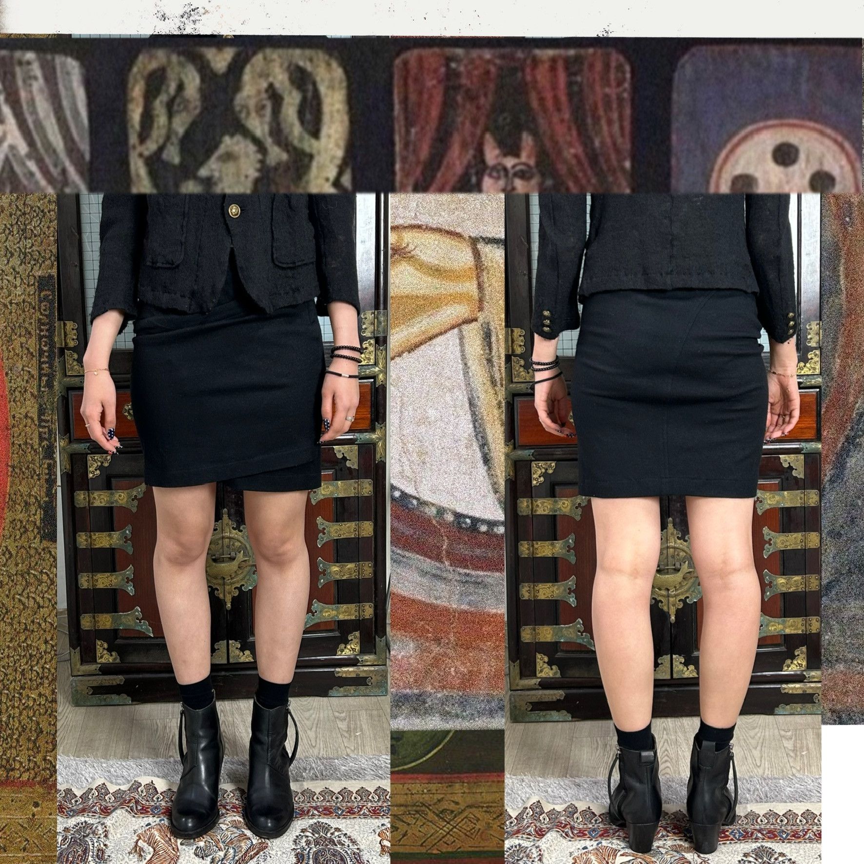 Comme des Garcons COMME DES GARCONS TRICOT AD1990 WOOL SKIRT Size 25" / US 0 / IT 36 - 1 Thumbnail