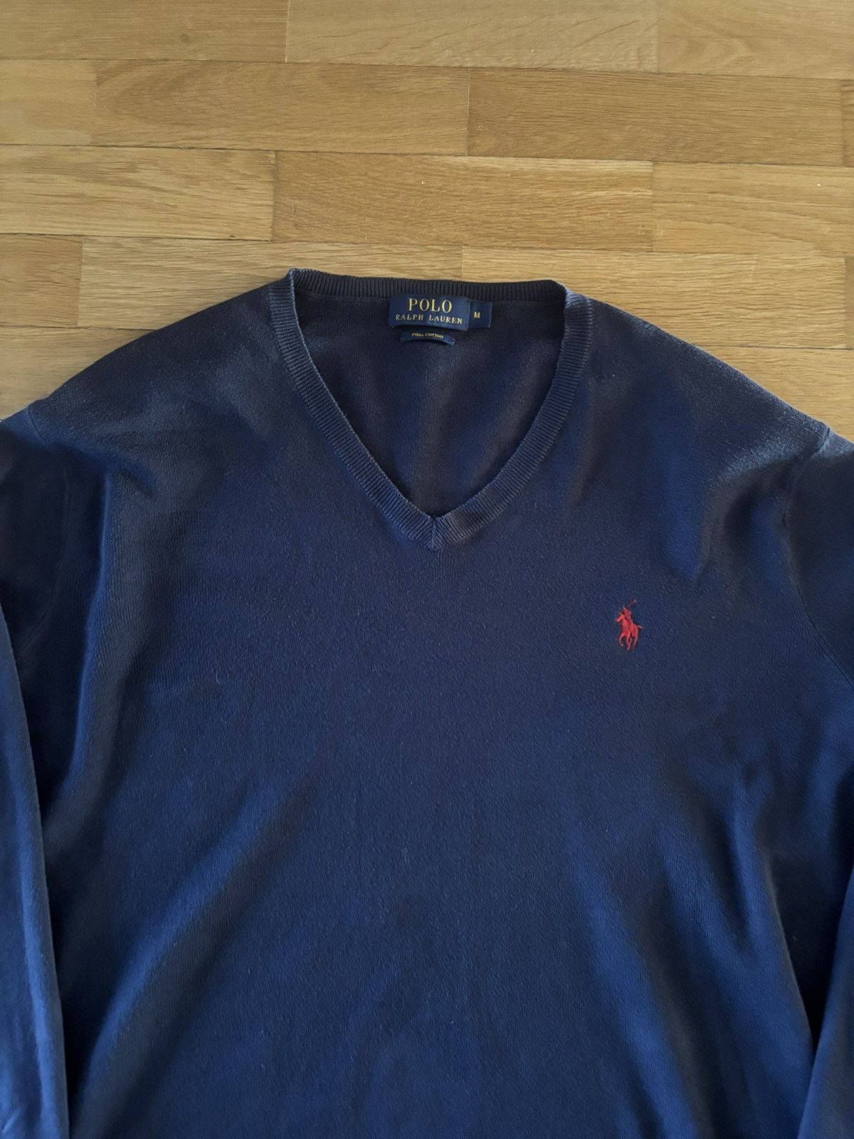 Ralph Lauren Polo Ralph Lauren Navy V-Neck Sweater Size M Size US M / EU 48-50 / 2 - 2 Thumbnail