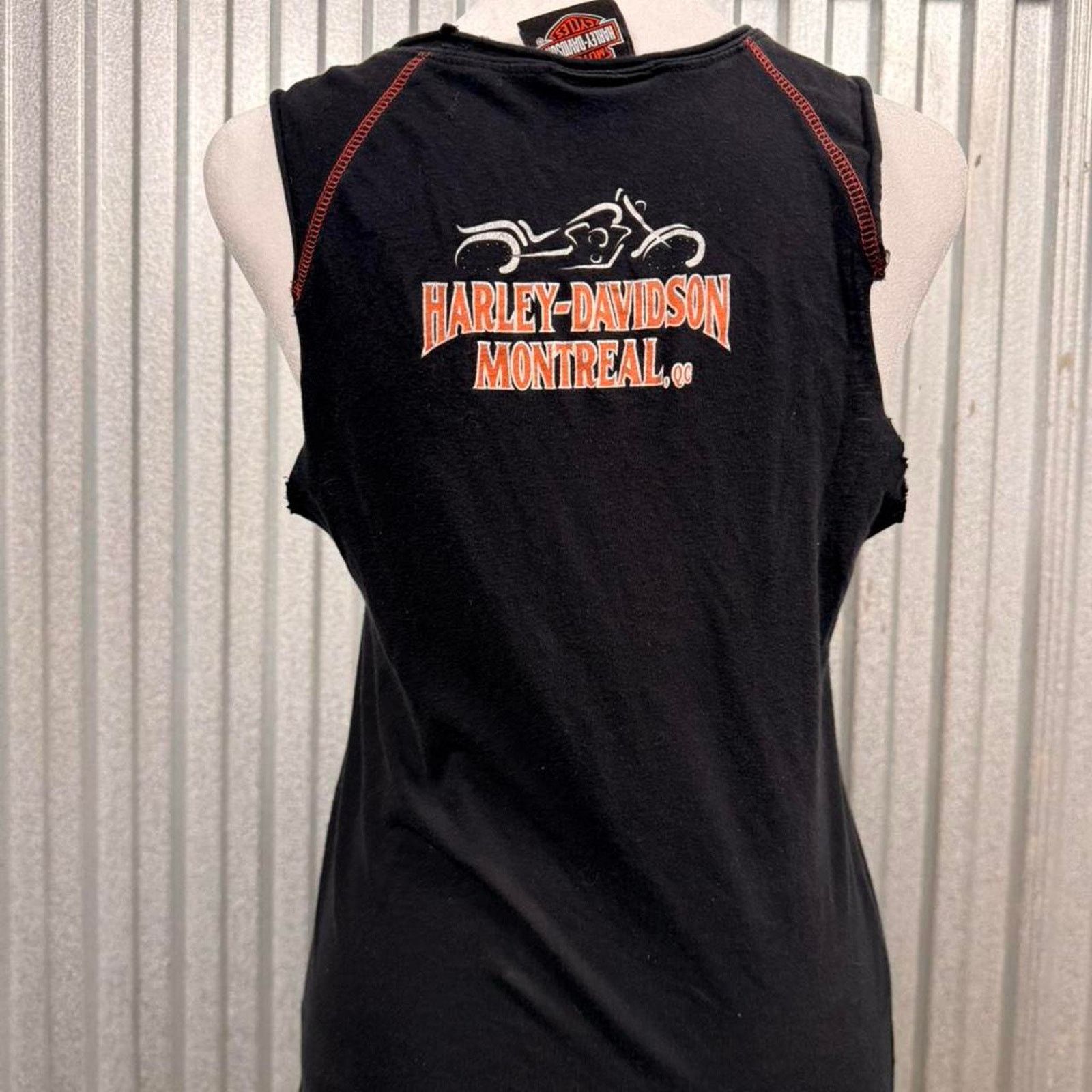 Harley Davidson Vintage Harley davidson black butterfly tank top Size S / US 4 / IT 40 - 5 Thumbnail