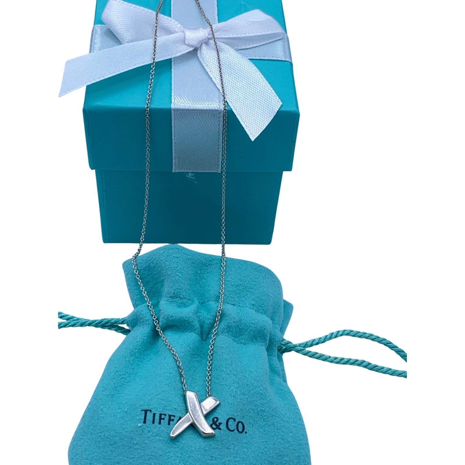 Tiffany & Co. Tiffany & Co. Sterling Silver X Pendant Necklace 16" Size ONE SIZE - 2 Thumbnail