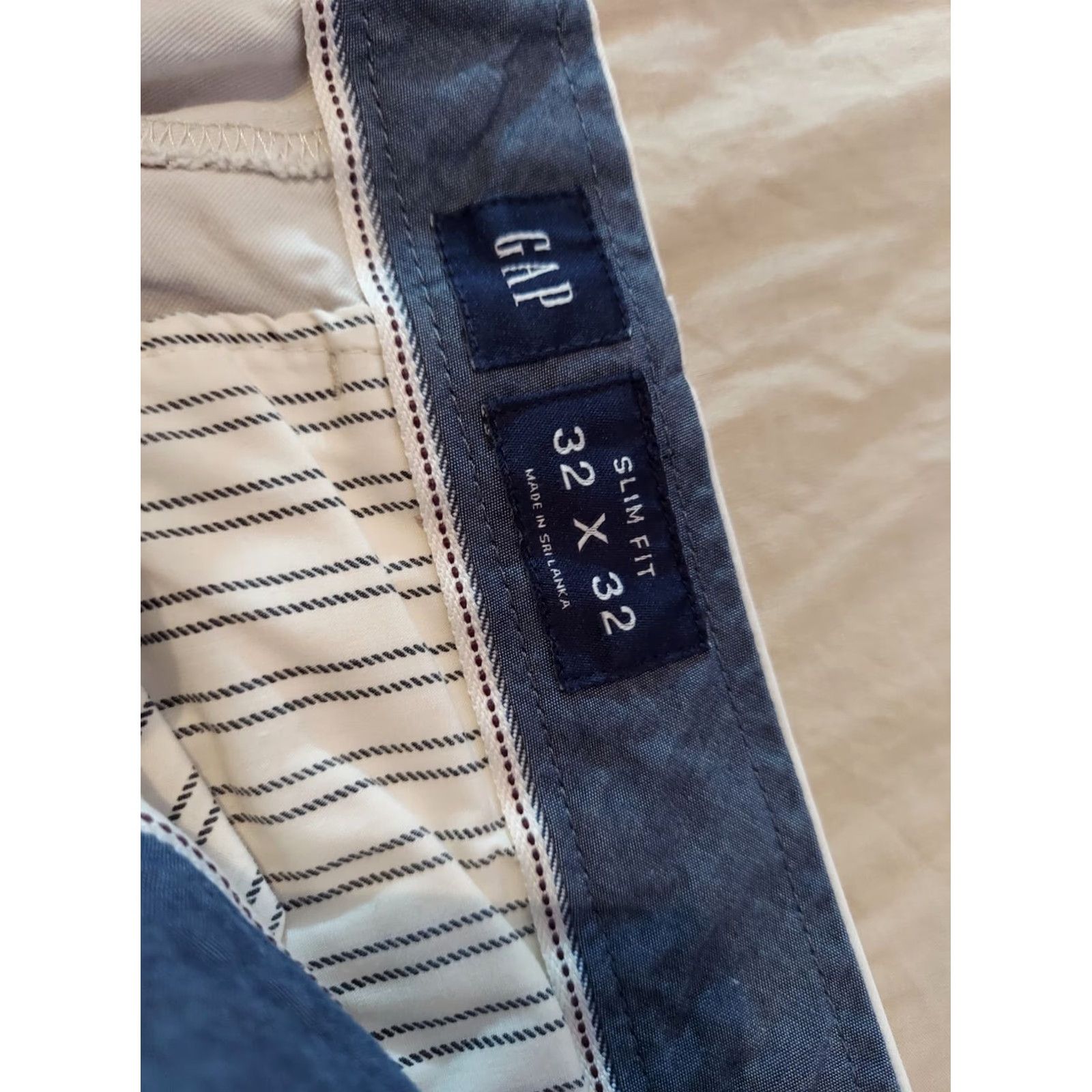 Gap Gap Mens Pants Khaki Slim Cotton Chino Trousers 32x32 32x30 Beige Size 32 Inseam 32 Sl Size US 32 / EU 48 - 6 Thumbnail