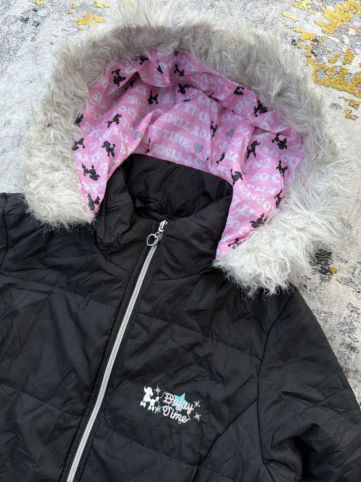 Japanese Brand WINTER SESSION IFSIX LGB STYLE SUNNY RIVEZ WHITE FUR JACKET Size M / US 6-8 / IT 42-44 - 3 Thumbnail