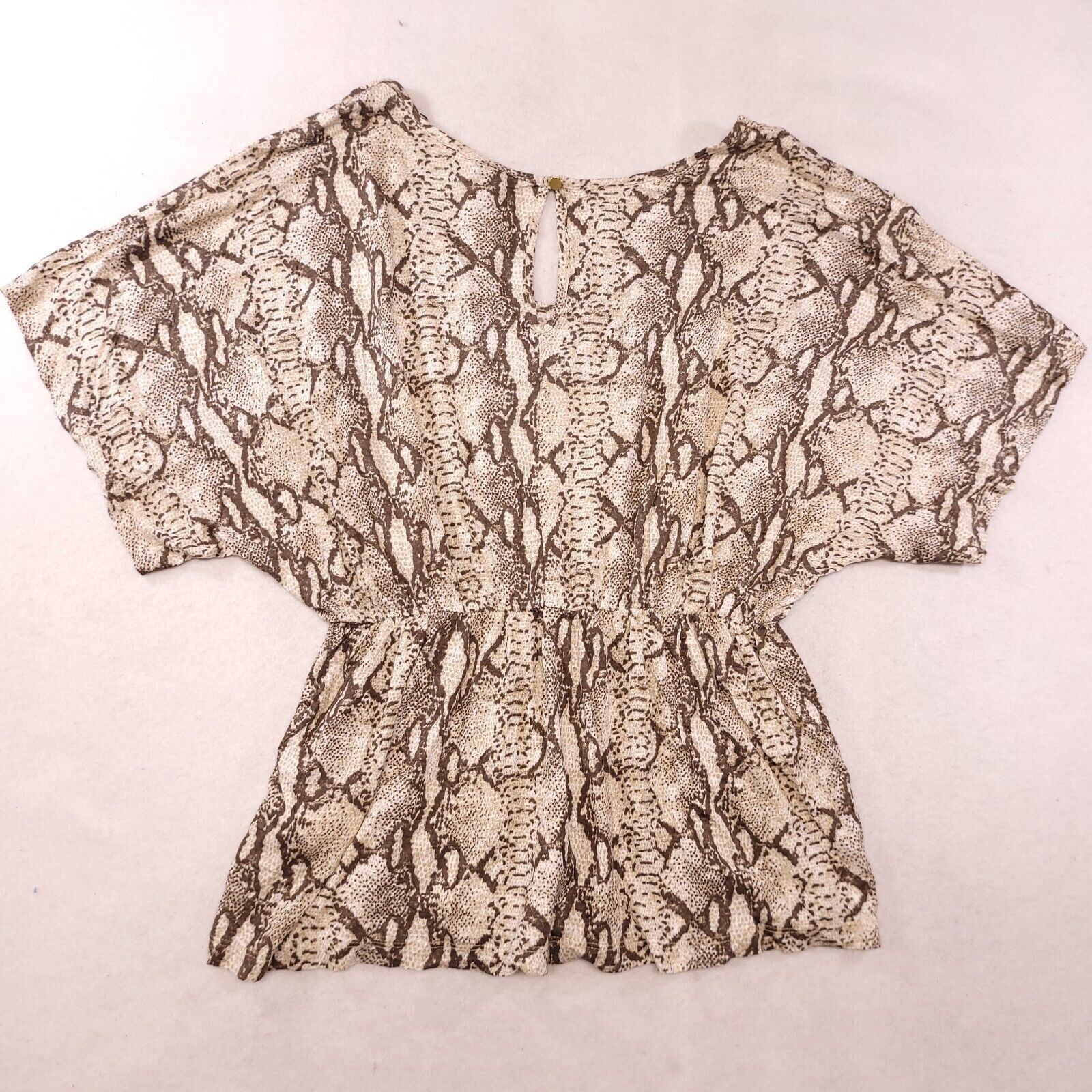 H&M H&M Casual Blouse Shirt Womens Size Small S Brown Beige Size S / US 4 / IT 40 - 12 Thumbnail