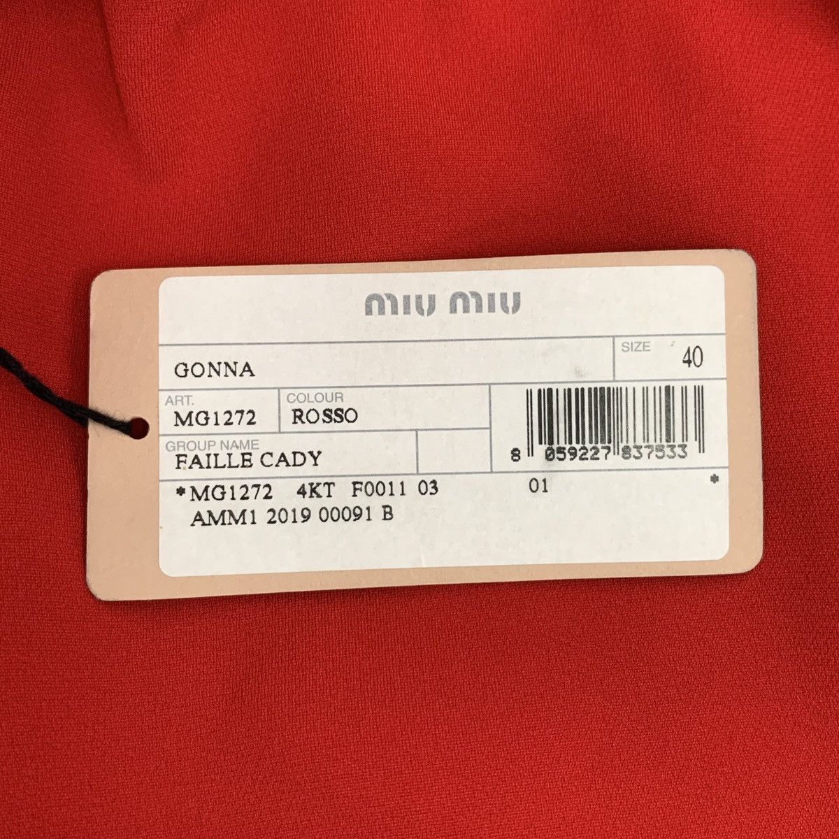 Miu Miu Miu Miu Red Bow Trim Casual Mini Skirt K26WX Size 27" / US 4 / IT 40 - 7 Thumbnail