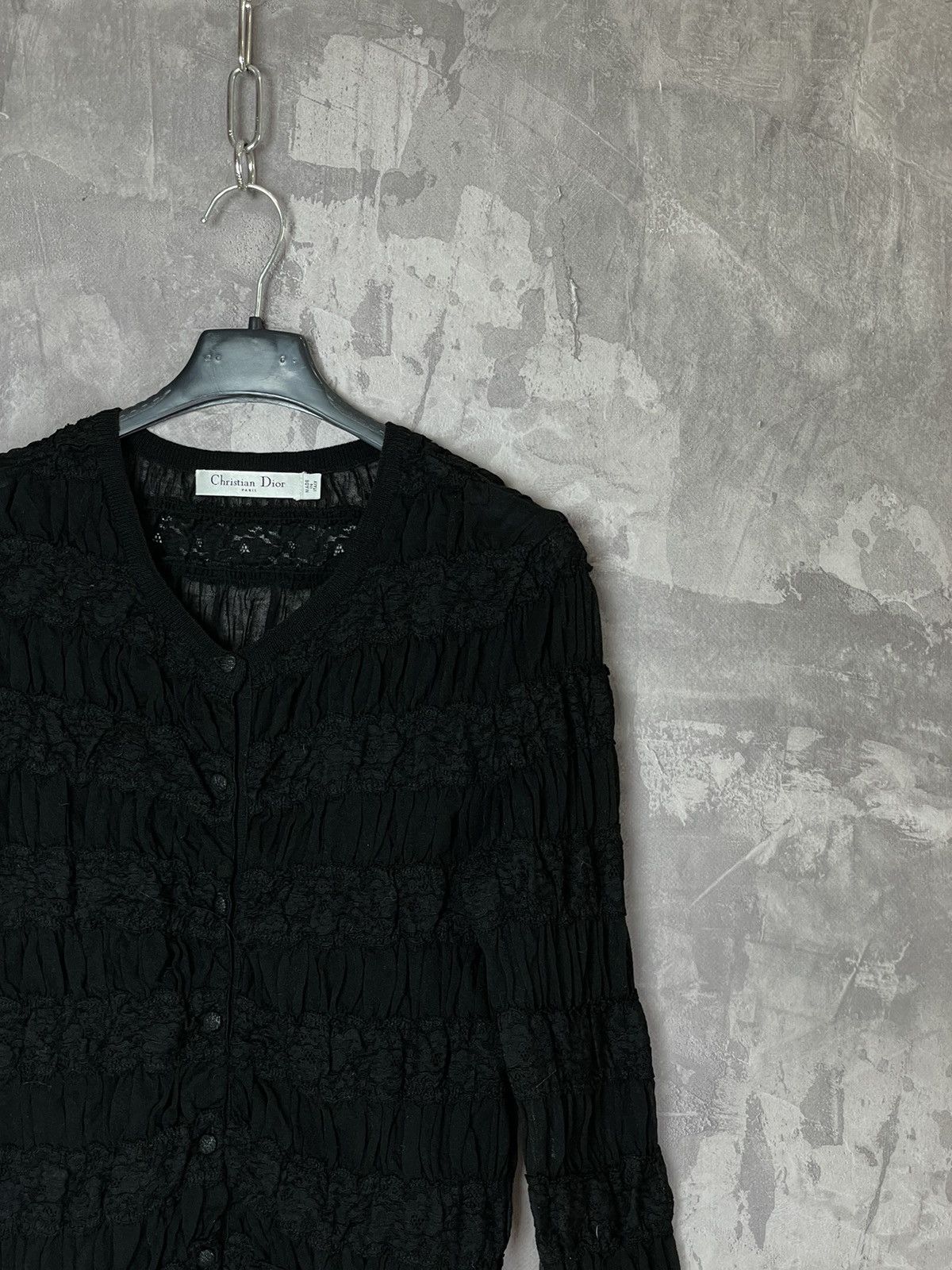 Christian Dior Monsieur Avant Garde Archival Christian Dior Luxury Mesh Long Sleeve Size M / US 6-8 / IT 42-44 - 4 Thumbnail
