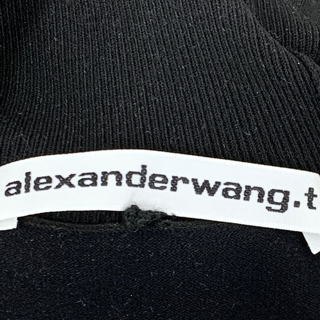 Alexander Wang Alexander Wang Black Logo Turtleneck Long Sleeve Top K26WX Size S / US 4 / IT 40 - 6 Thumbnail