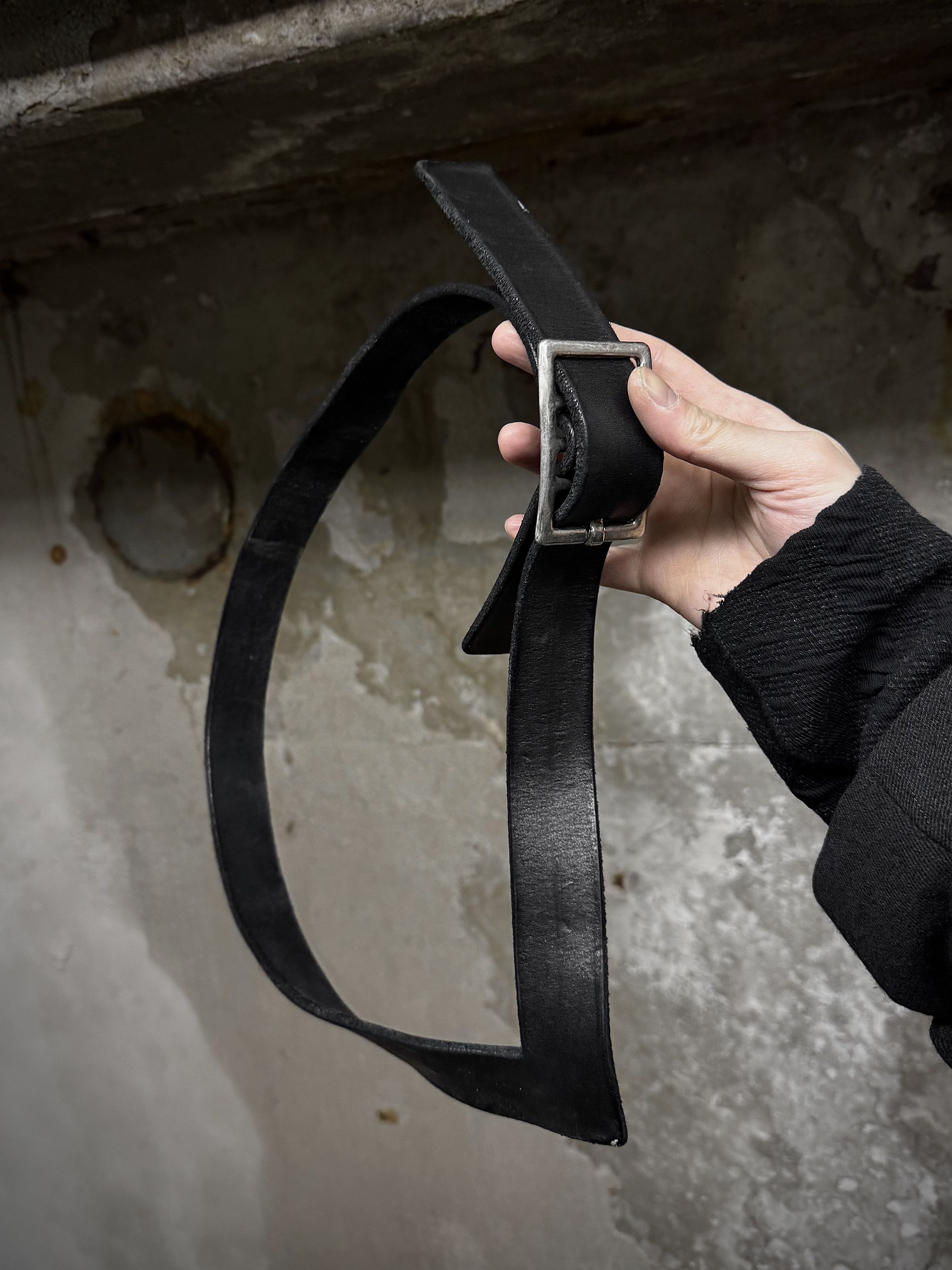 Carol Christian Poell Carol Christian Poell Object-dyed 'L' Cow Leather Belt Size ONE SIZE - 1 Thumbnail