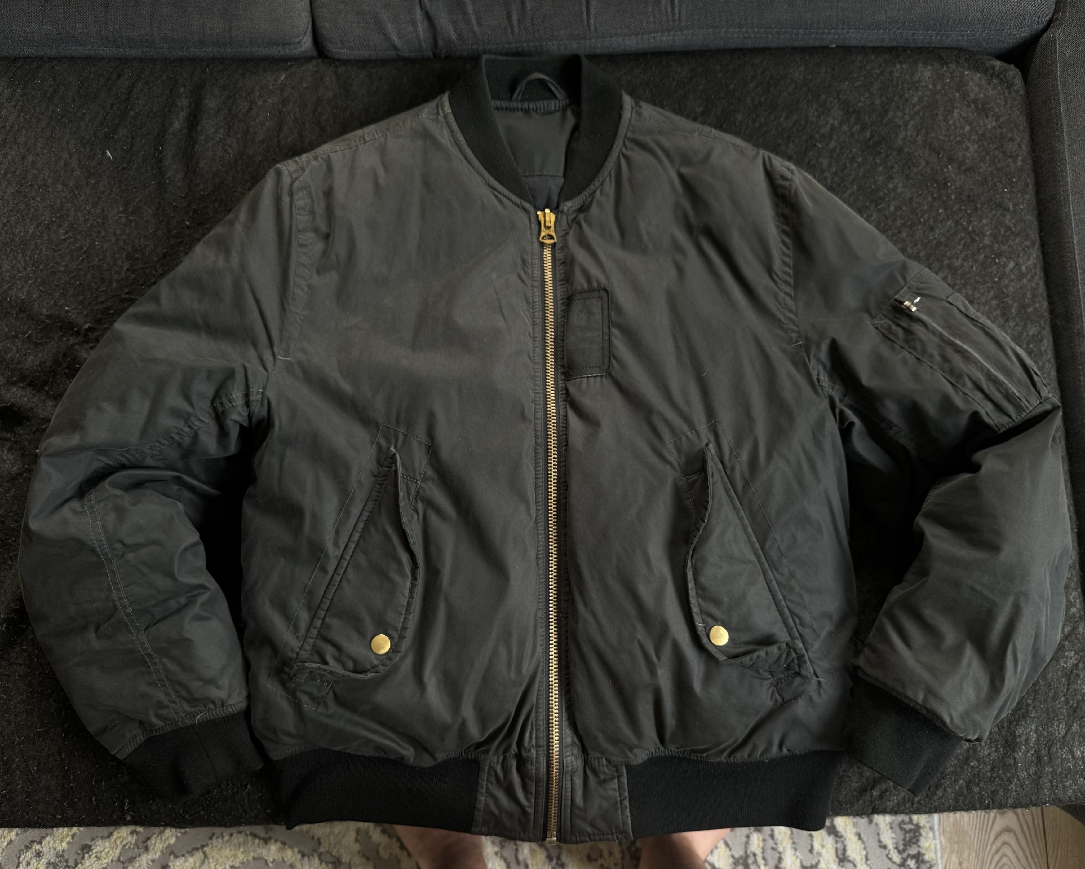 Acne Studios Acne Studios AW13 Black Sid Down MA-1 Bomber Jacket | Grailed