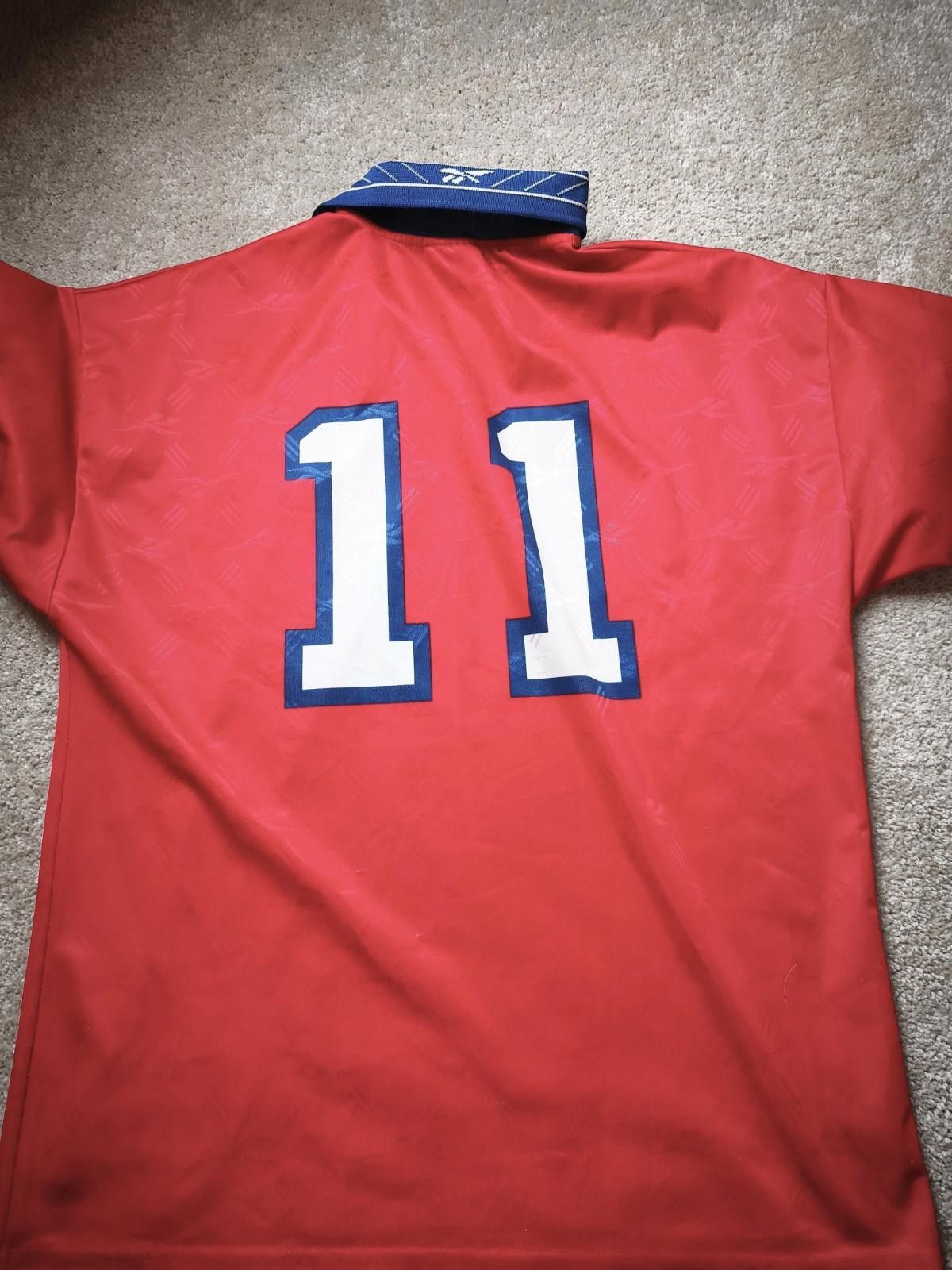 Reebok 96-98 Chile Soccer Marcelo Salas 11 Home Jersey Size Medium Size ONE SIZE - 8 Thumbnail