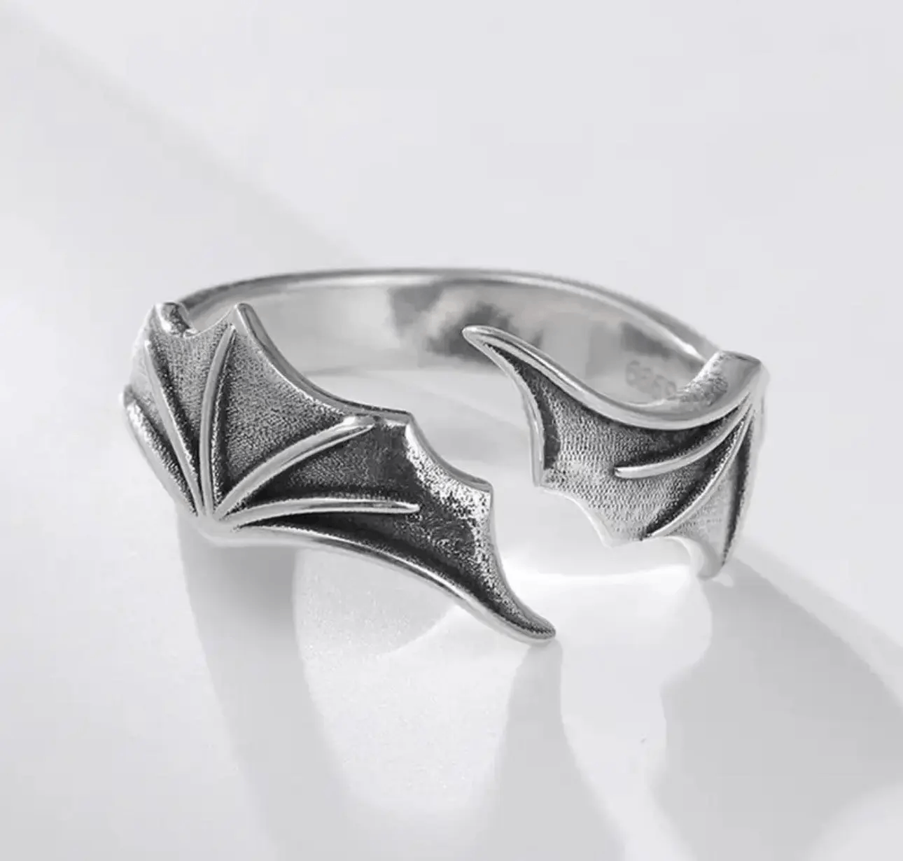 Jewelry Punk Gothic Streetwear Bat Ring Size ONE SIZE - 3 Thumbnail