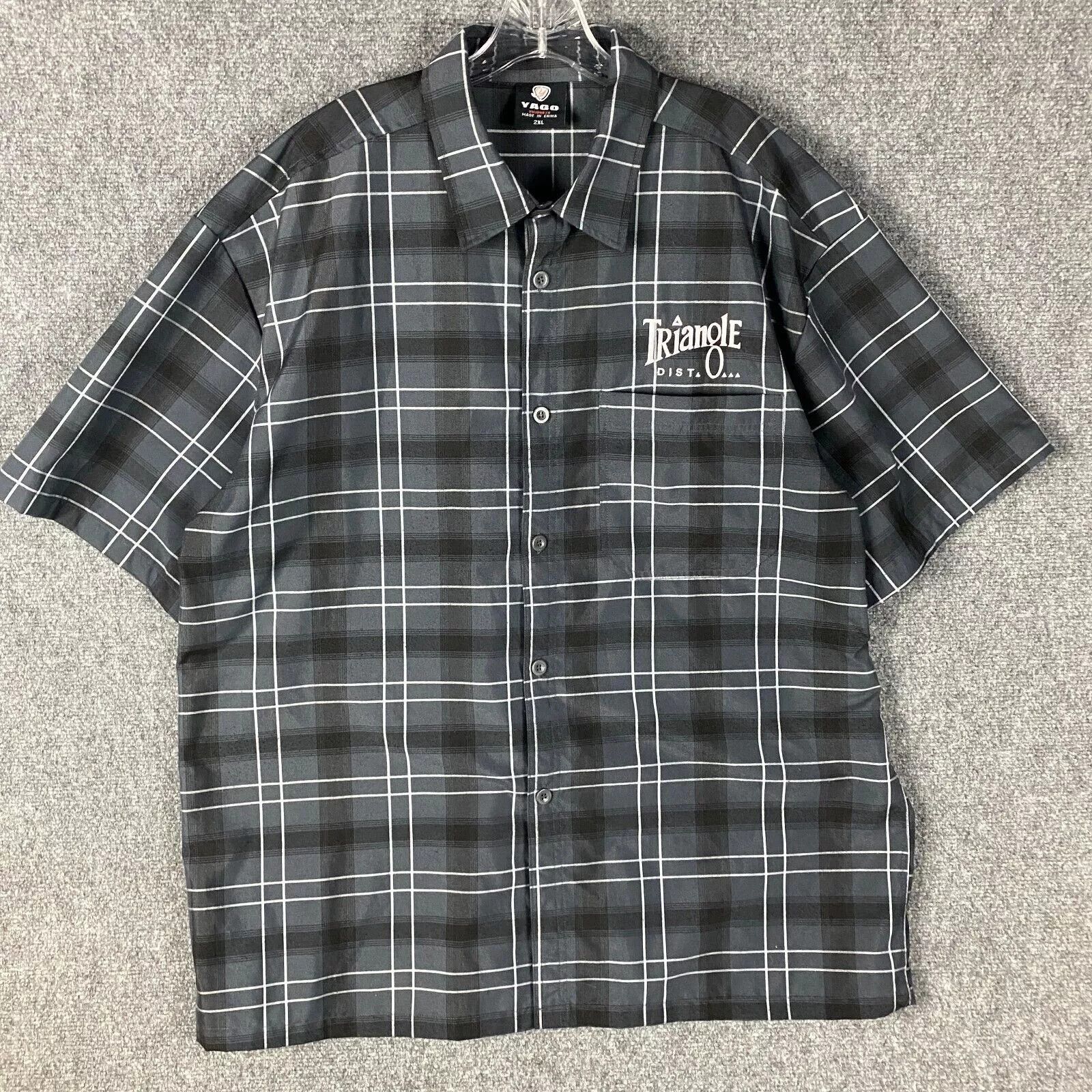 Other Yago Button Up Shirt Men's 2XL Plaid Gray Adults XXL Size US XXL / EU 58 / 5 - 1 Thumbnail
