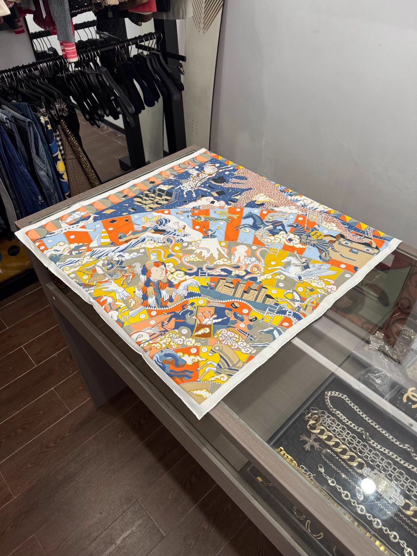 Hermes Hermes Epic Cartoon Silk Scarf 70x70cm New w/ Box & Tags Size ONE SIZE - 1 Thumbnail