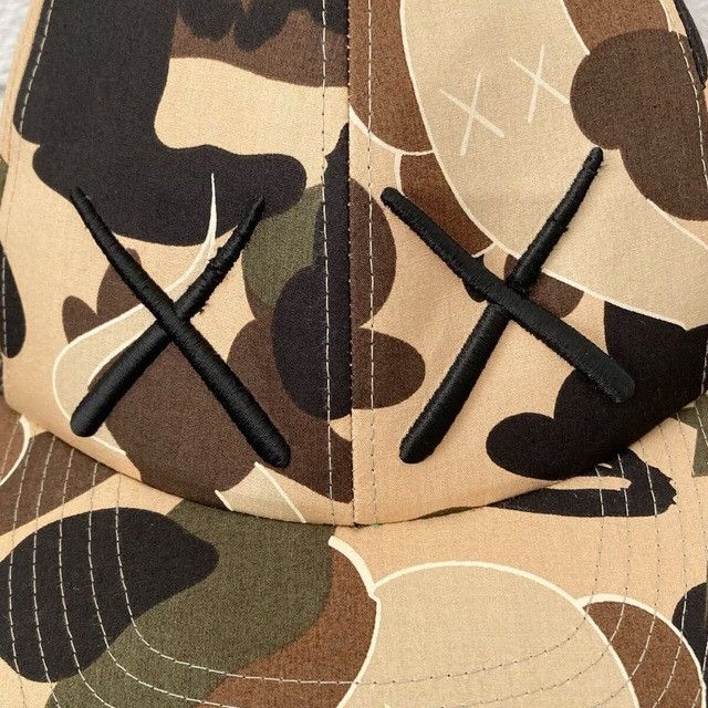 Bape × Kaws BAPE × KAWS BENDY 1st Camo Yellow Hat Cap a bathing ape NIGO Size ONE SIZE - 2 Thumbnail