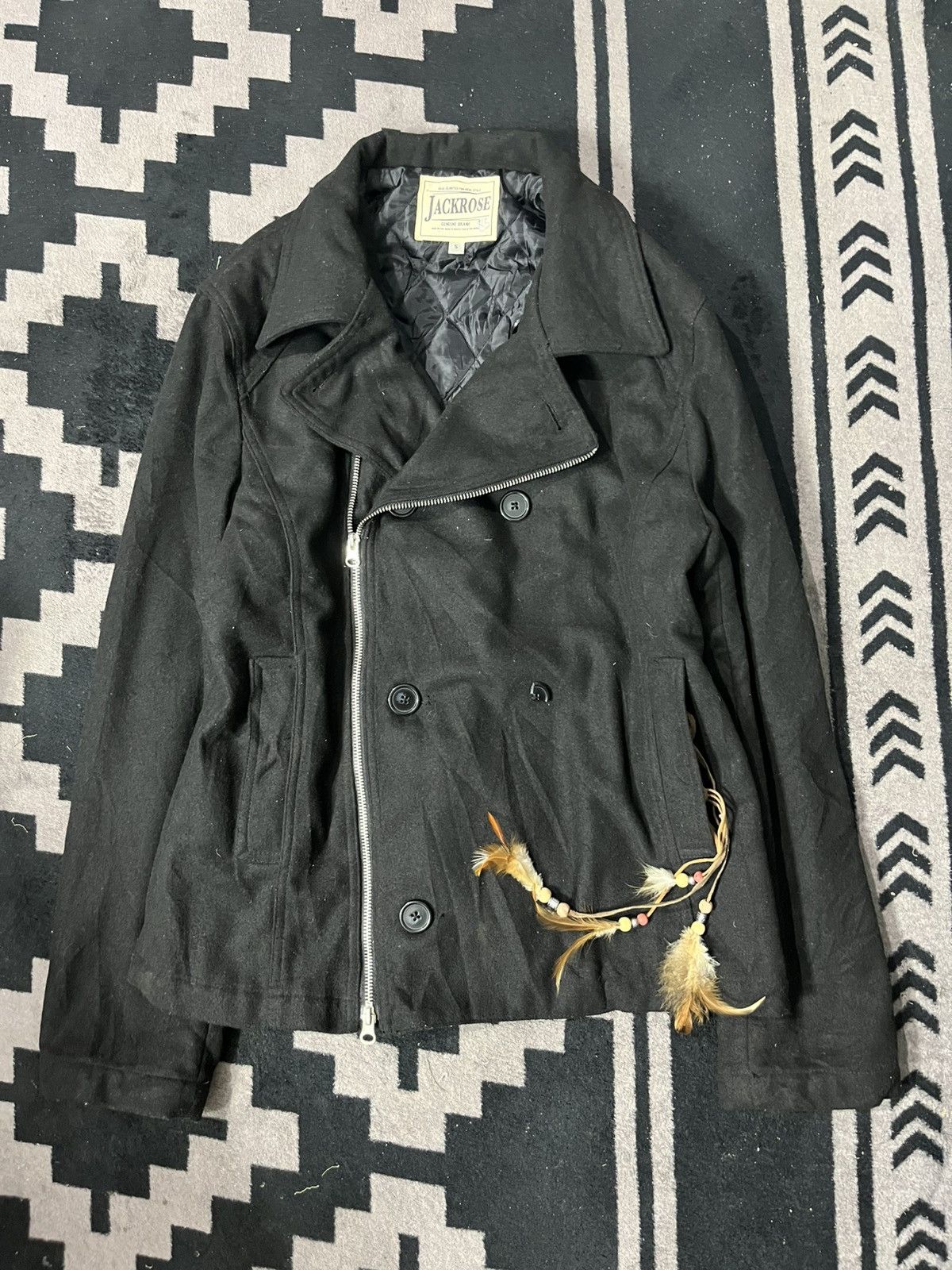 JACKROSE 2000s JACKROSE biker vkei punk wool jacket Size US L / EU 52-54 / 3 - 1 Thumbnail