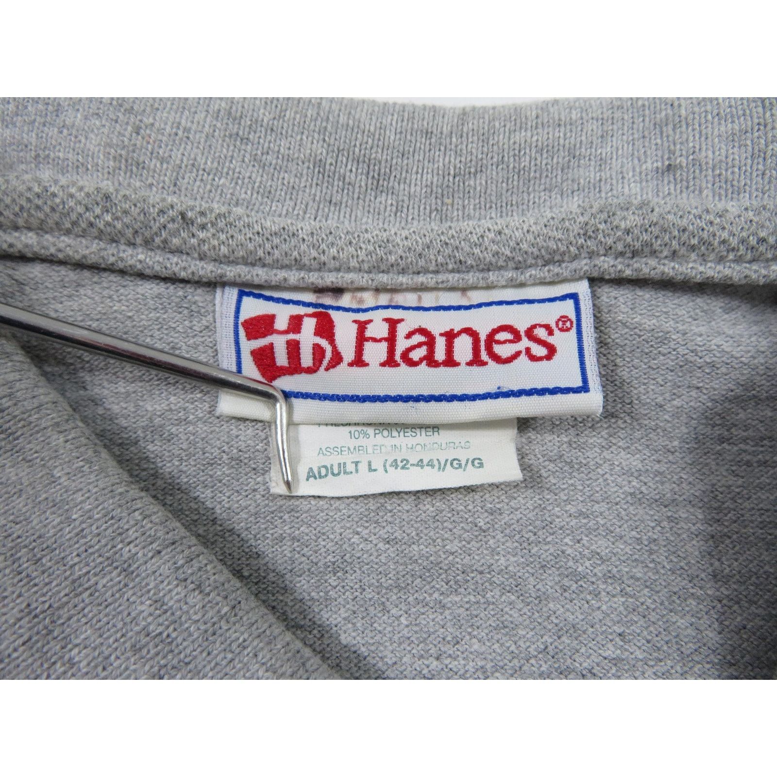 Hanes Pilgrimage on Wheels 2002 POW Bicycle Polo Gray Shirt Sz L Size US L / EU 52-54 / 3 - 4 Thumbnail