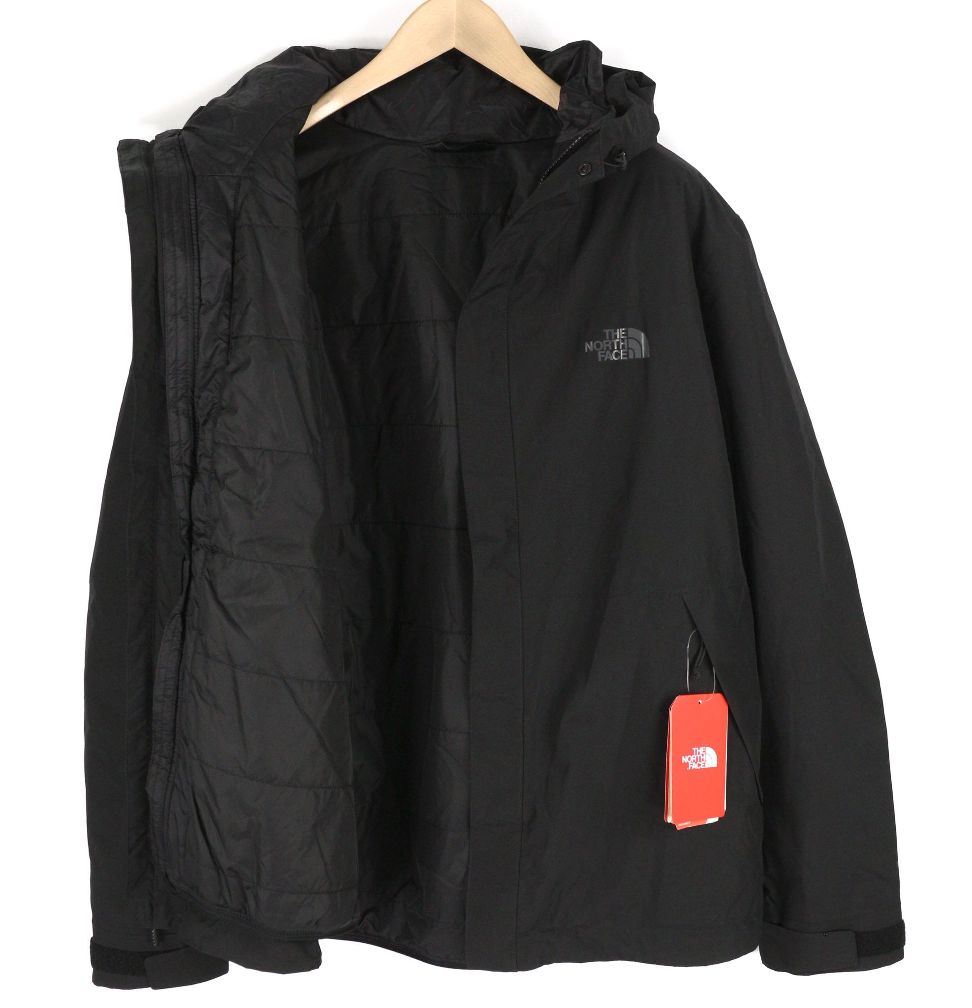 The North Face XL Dryvent Removable Lining Hooded Zip Black Jacket 82309 Size US XL / EU 56 / 4 - 4 Thumbnail