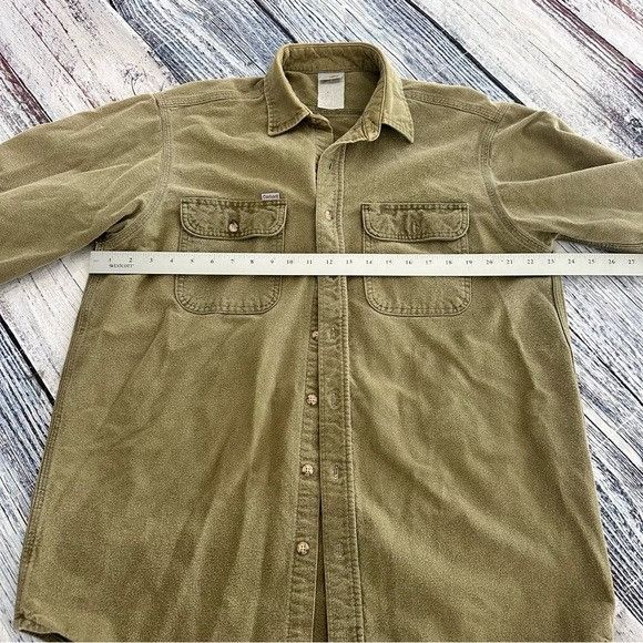 Carhartt Vintage Carhartt Green Cotton Flannel Button Down Shirt Size US L / EU 52-54 / 3 - 7 Thumbnail