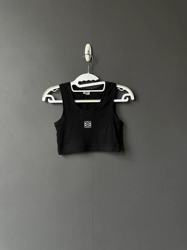 Loewe LOEWE Black embroidered vest Size XS / US 0-2 / IT 36-38 - 1 Thumbnail