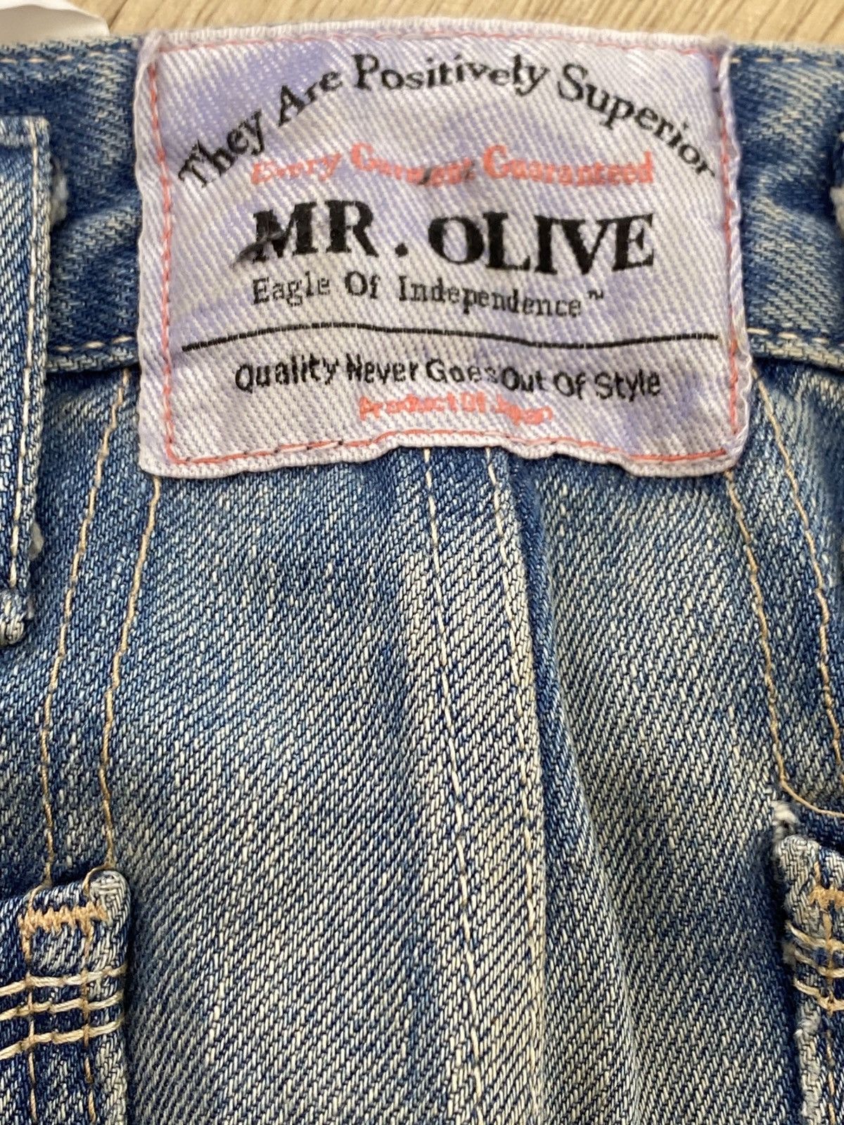 Mr. Olive Mr.Olive Distressed Acid Blue Wash Style Loose Jeans Size US 30 / EU 46 - 14 Thumbnail