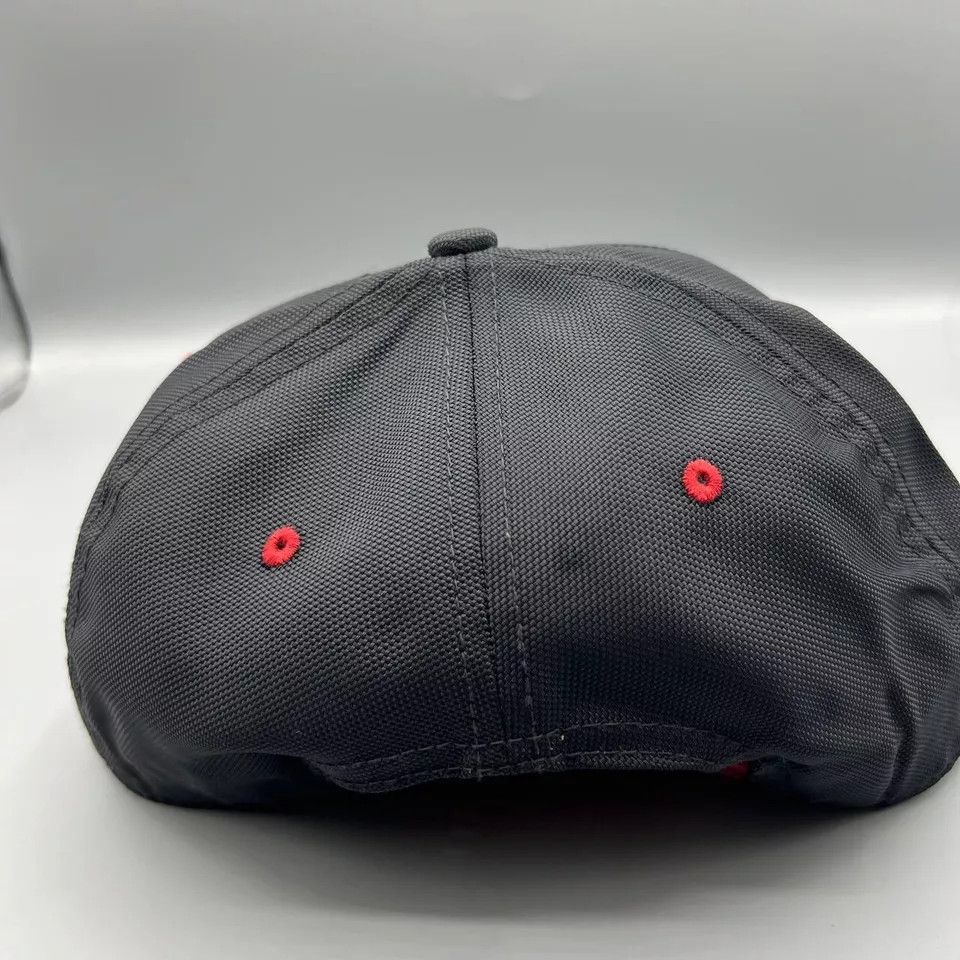 Jordan Brand Air Jordan 11 Hat Men Black Red Jumpman Bred Snap Back Cap Size ONE SIZE - 4 Thumbnail