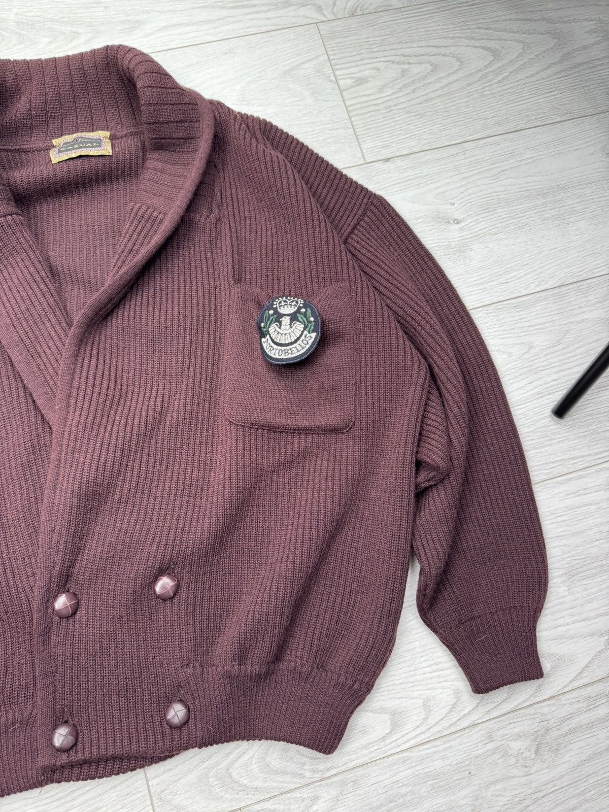 Other 70-x Portobello's Cardigan Cable Knit Sweater Size US XL / EU 56 / 4 - 3 Thumbnail