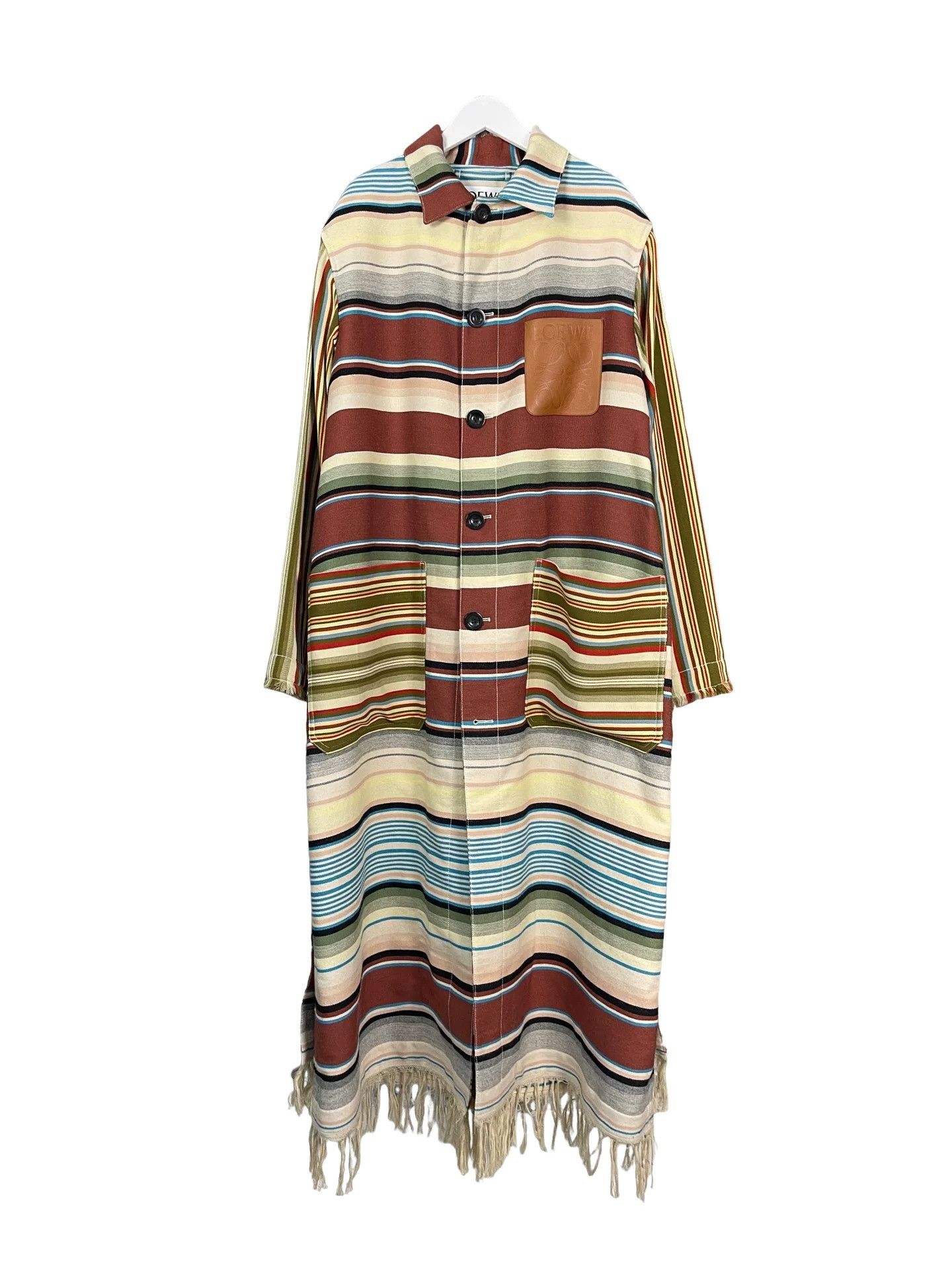 Loewe Loewe Striped Wool Coat Size 48 Size US M / EU 48-50 / 2 - 1 Thumbnail