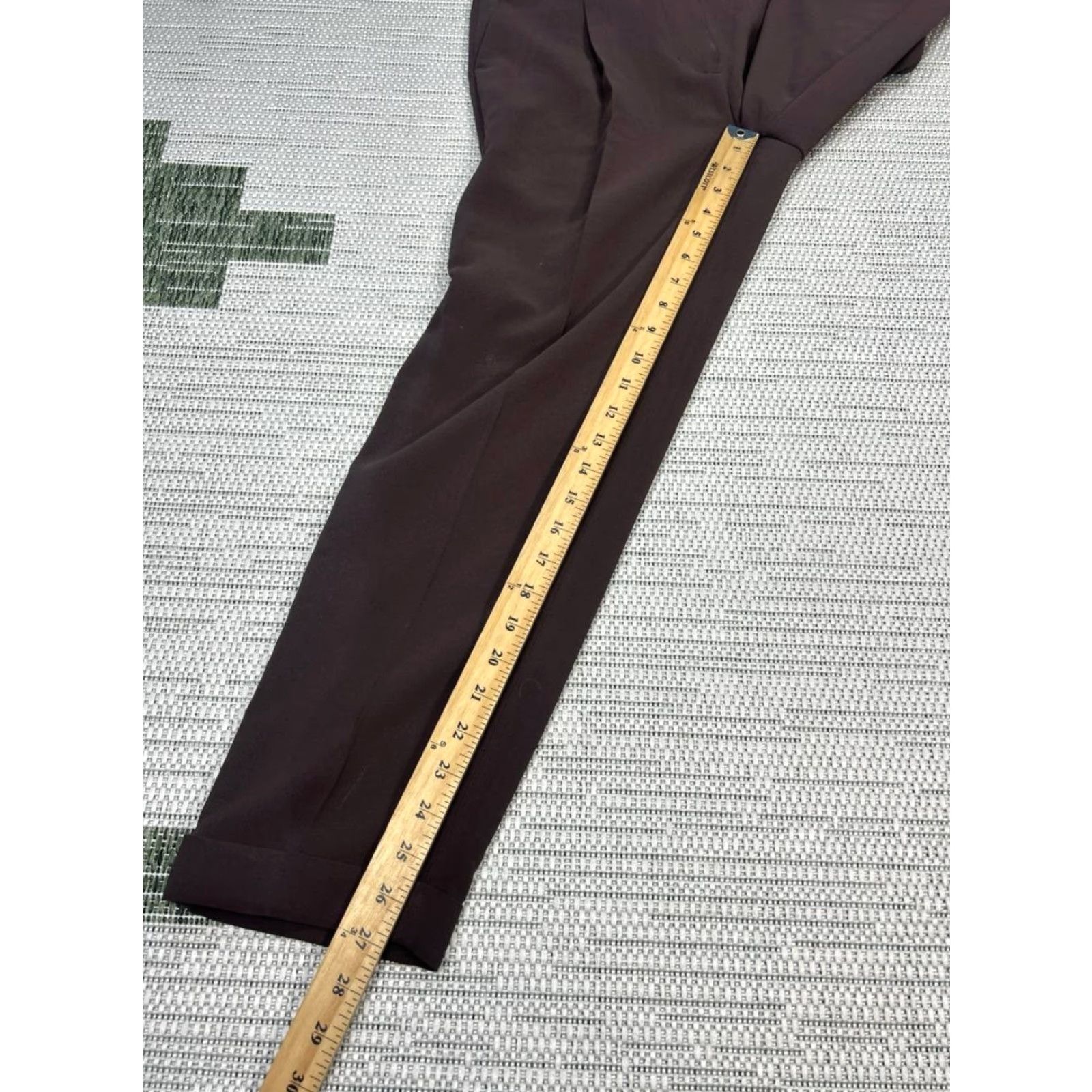 Vintage Wilfred Pants Womens 2 Brown Stretch Mid Rise Tapered Leg Ankle Hem Classic, Modern 27in Inseam Girls? Mens? Wait. End with Womens. Size 26" / US 2 / IT 38 - 4 Thumbnail