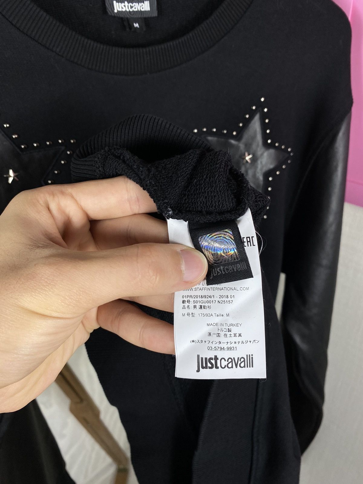 Just Cavalli Just Cavalli Sweatshirt Leather Logo Size US M / EU 48-50 / 2 - 14 Thumbnail