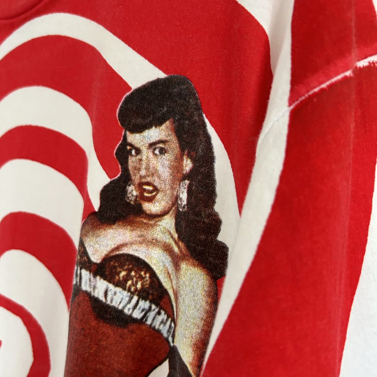 Vintage Super Rare Vintage Betty page Tee Size US XL / EU 56 / 4 - 4 Thumbnail