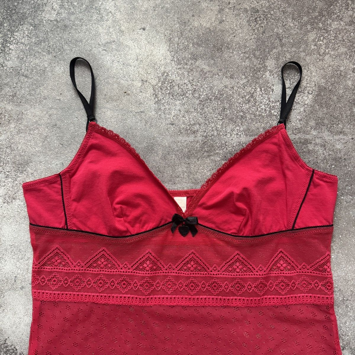 Hysteric Glamour Vive Maria Vintage Y2K Lace Details Mesh Tank Top Size L / US 10 / IT 46 - 3 Thumbnail