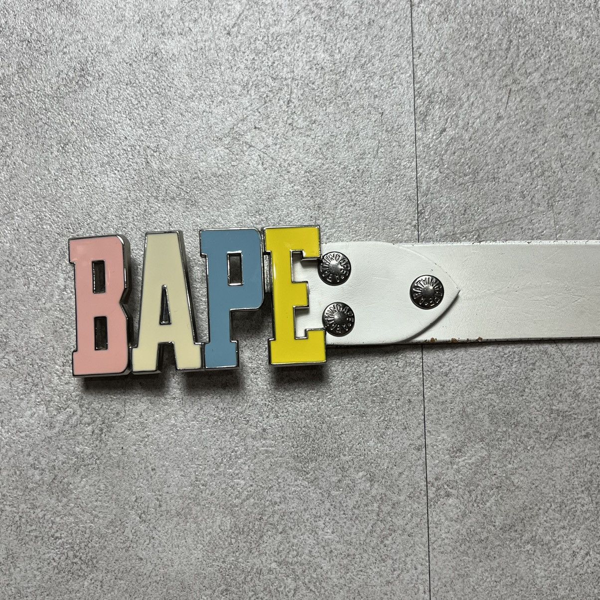 Bape Multi Ape Camo Logo Buckle Belt
