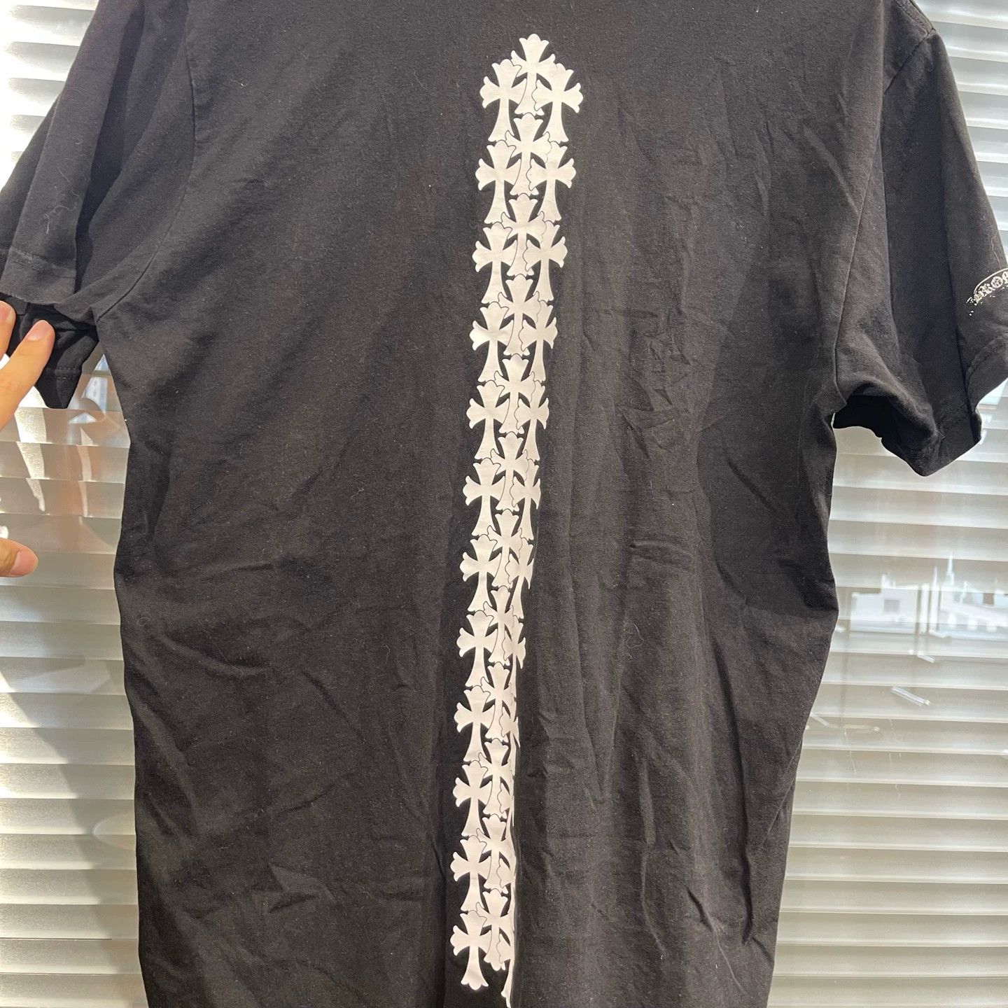 Chrome Hearts Chrome Hearts Black Dragon Bone Back Logo SS L 95 New Size US L / EU 52-54 / 3 - 6 Thumbnail
