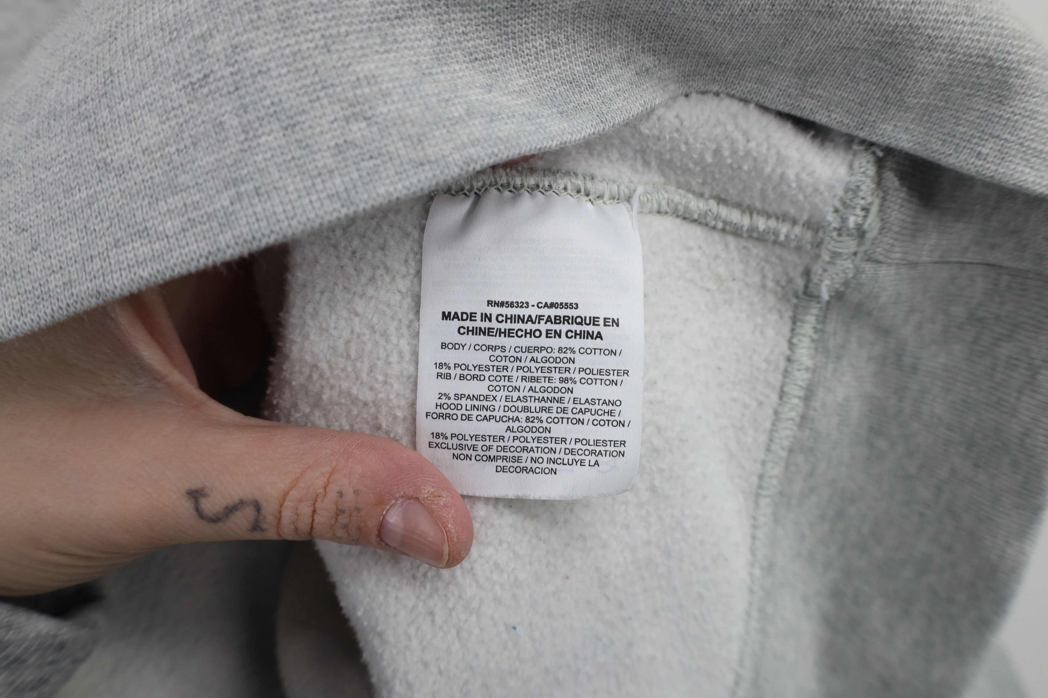 Nike × Vintage Nike Kyrie Irving Heavyweight Hoodie Sweatshirt Heather Gray Size L / US 10 / IT 46 - 10 Thumbnail