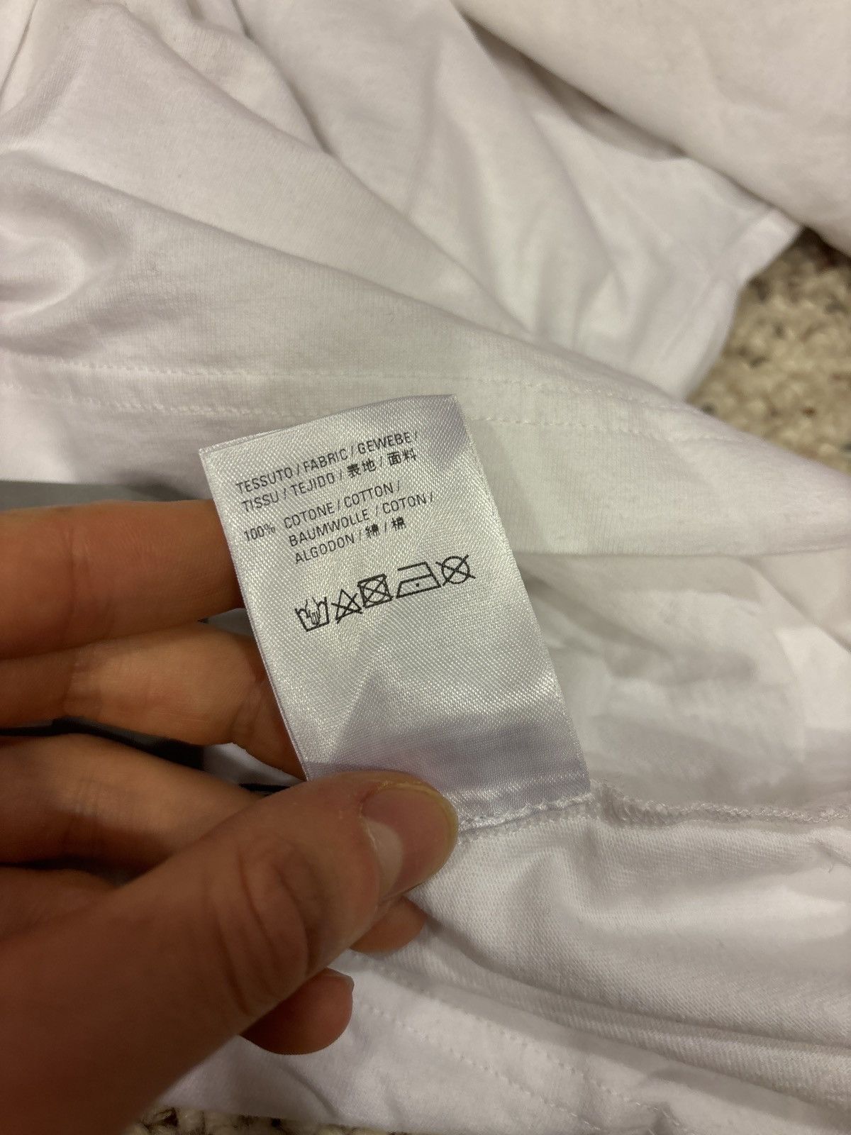 Balenciaga Balenciaga White Back Logo Tee Size US M / EU 48-50 / 2 - 3 Thumbnail