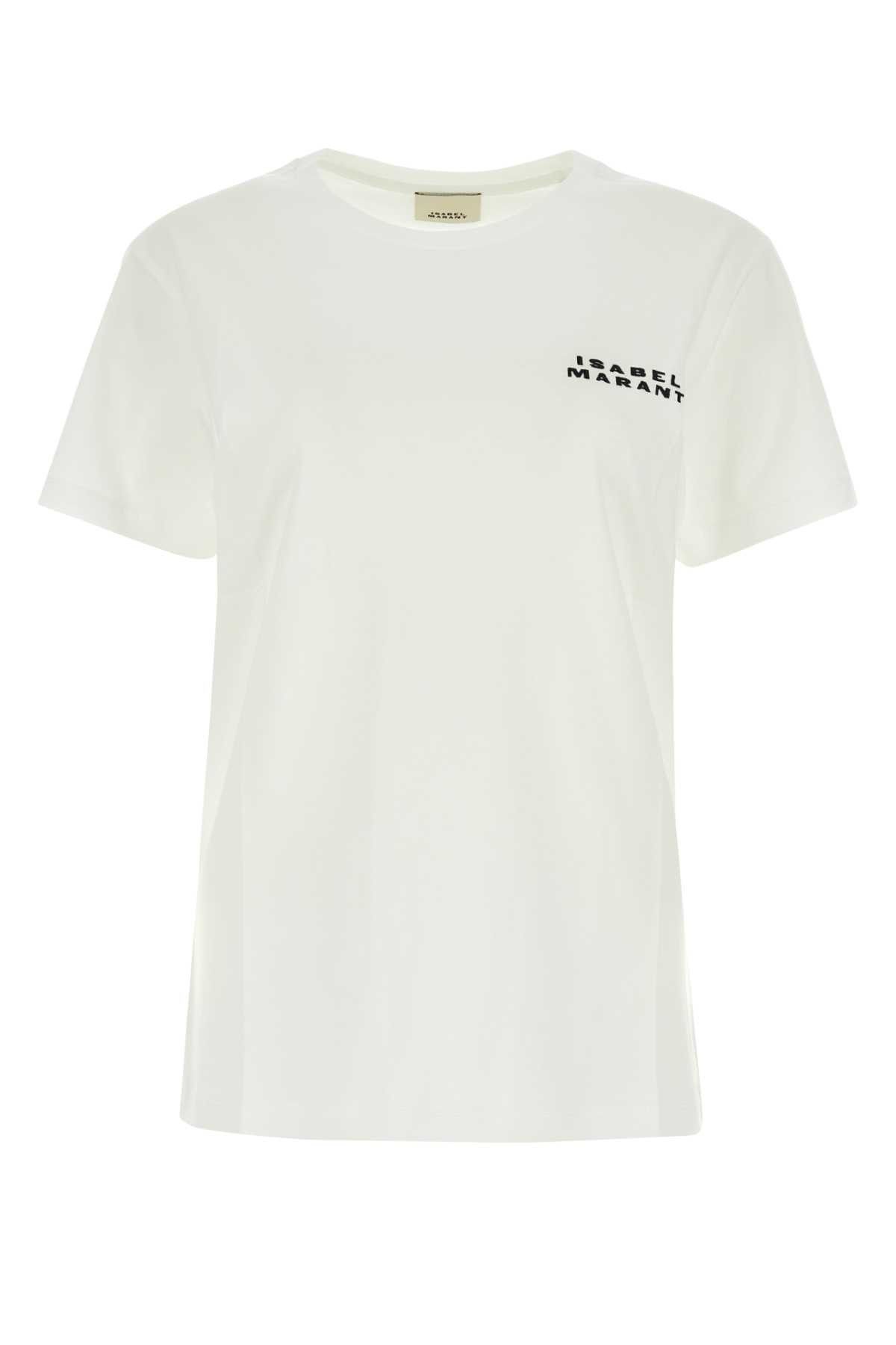 Isabel Marant White Cotton Vidal T-Shirt | Grailed