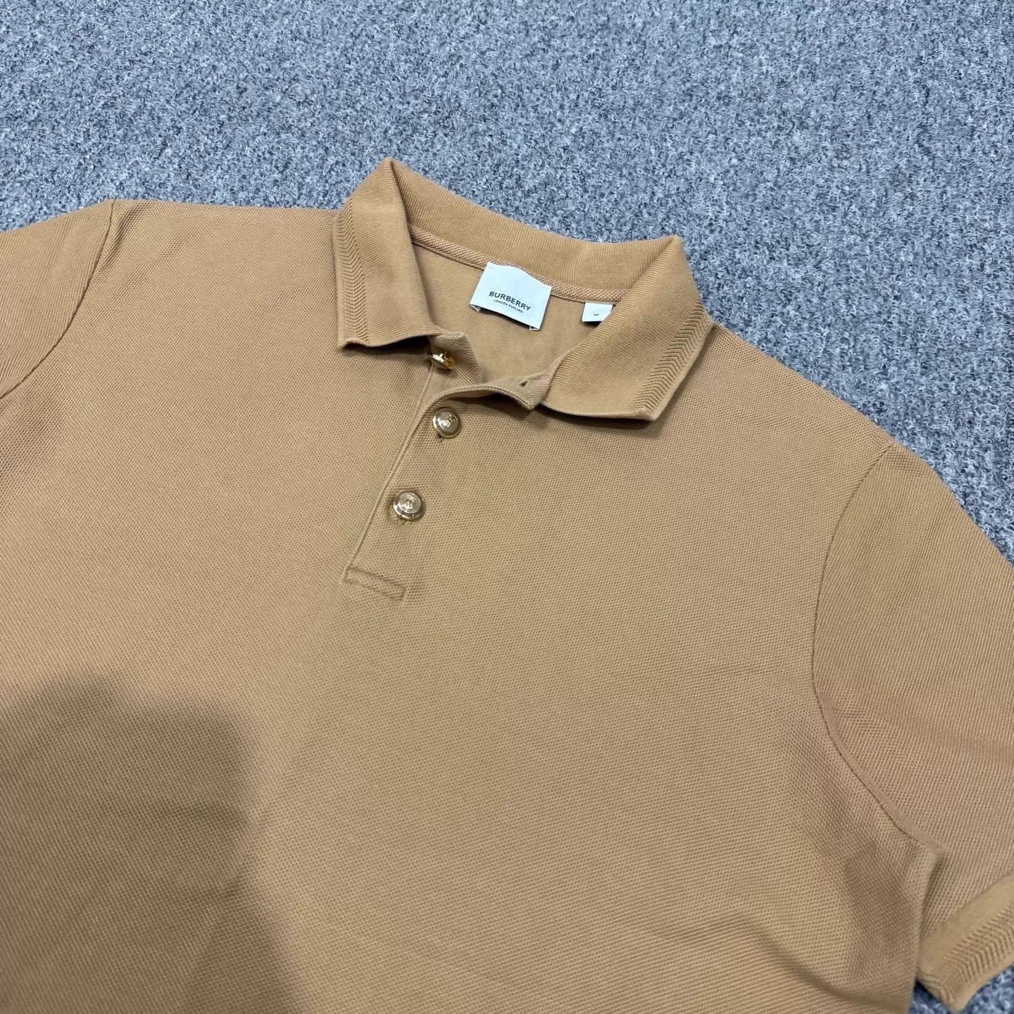 Burberry Burberry Khaki Logo Short Sleeve Polo M 99 New Size US M / EU 48-50 / 2 - 3 Thumbnail