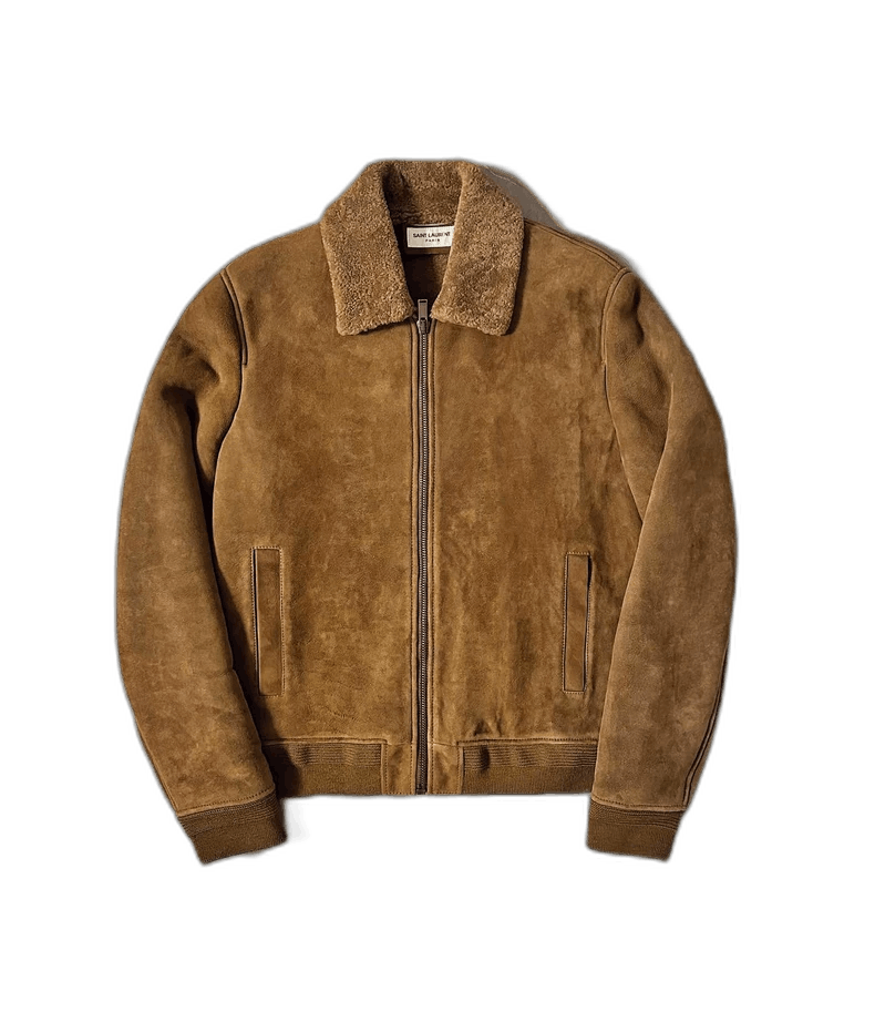 Saint Laurent Paris Saint Laurent Camel Shearling Leather Jacket Size US L / EU 52-54 / 3 - 1 Thumbnail