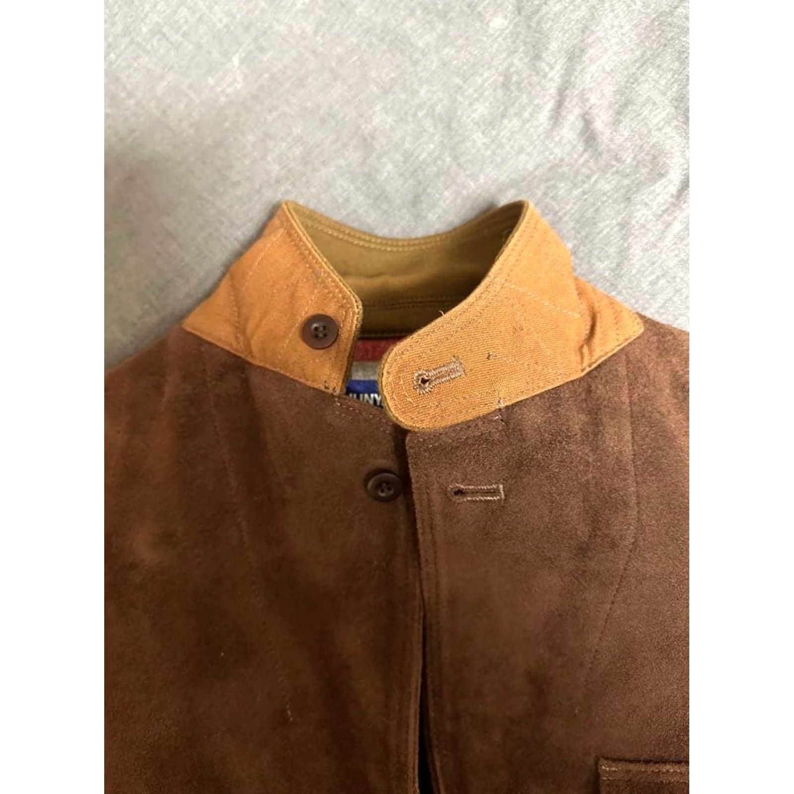 Vintage JUNYA WATANABE MAN PATCHWORK SUEDE JACKET S Mens Size US S / EU 44-46 / 1 - 5 Thumbnail