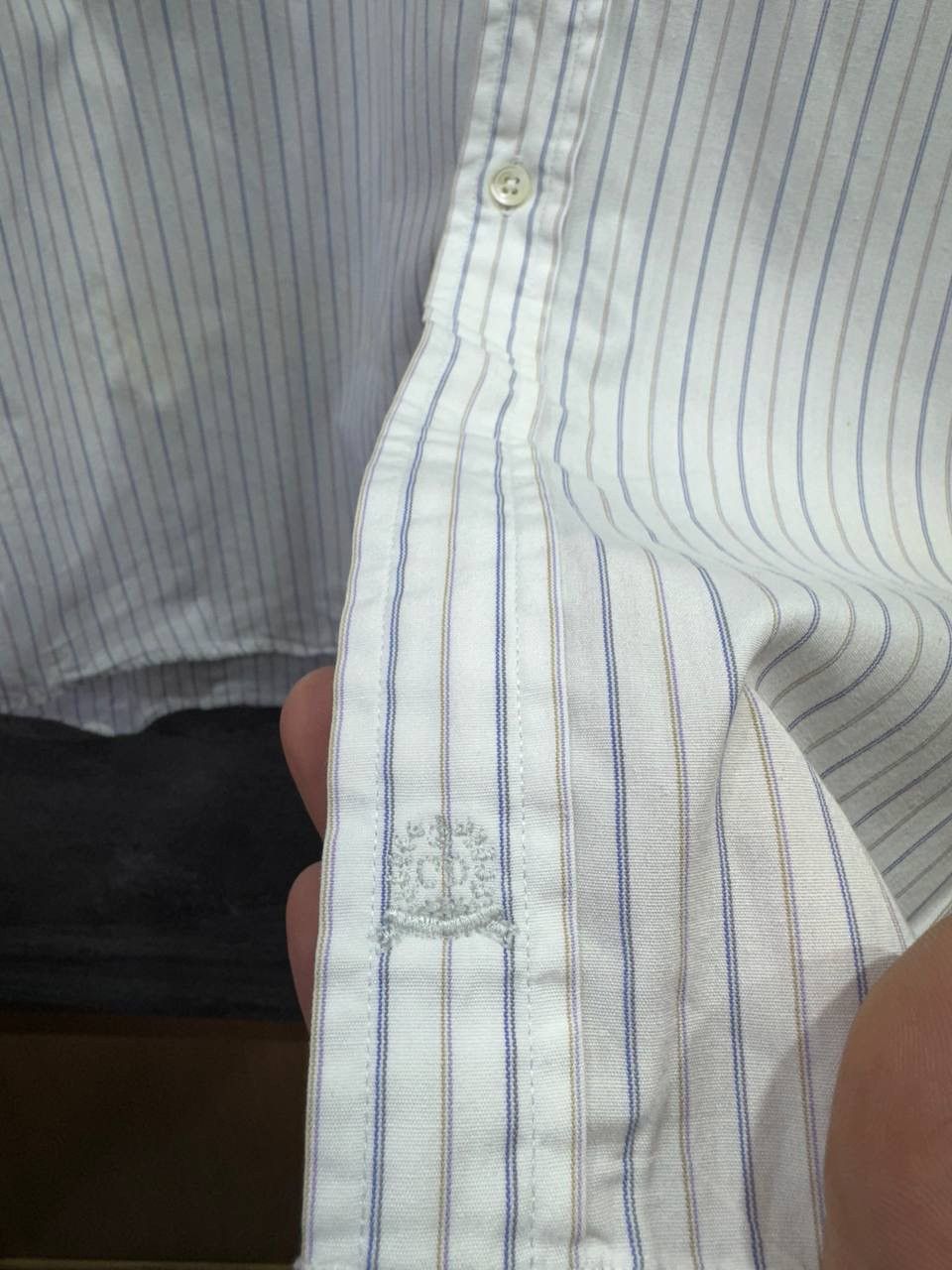 Christian Dior Monsieur Christian Dior Monsieur Vintage Striped Button Up Shirt Size US L / EU 52-54 / 3 - 15 Thumbnail