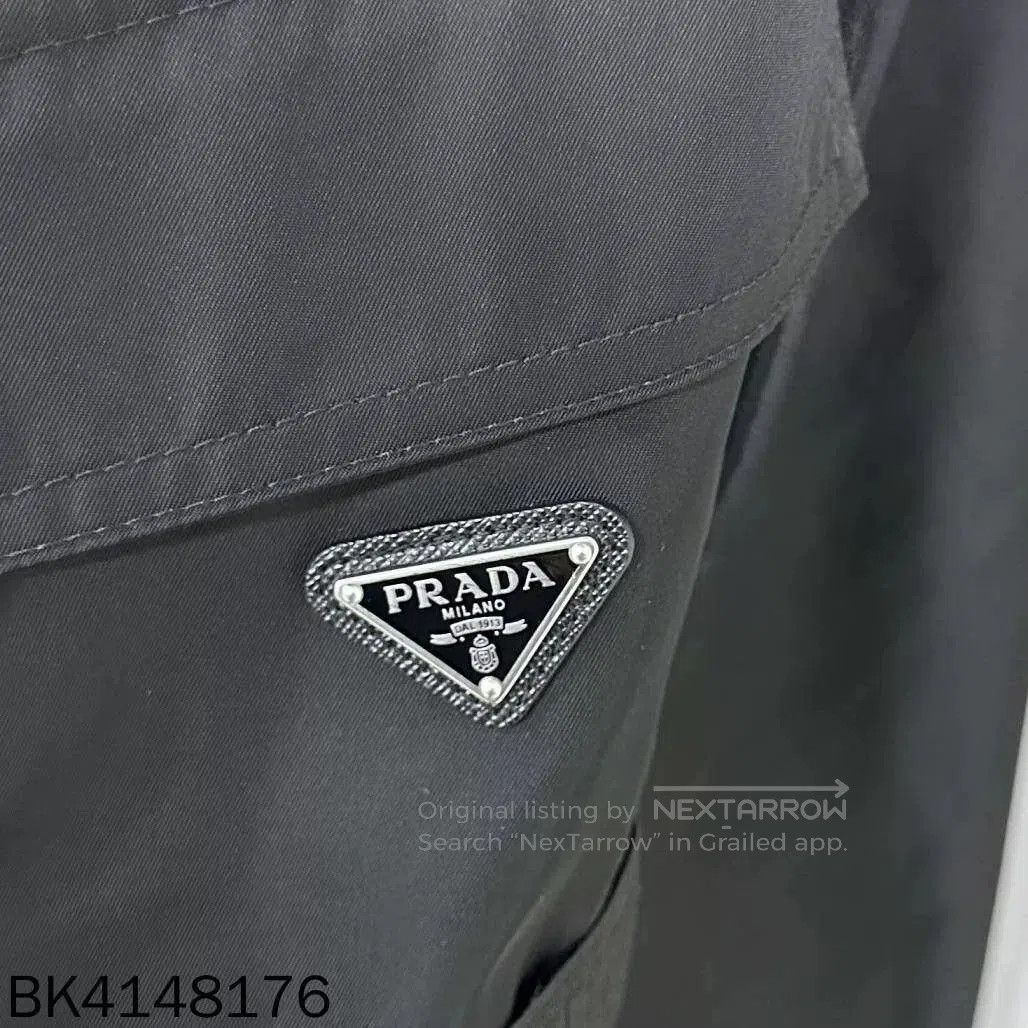 Prada Prada 2025 Triangle Logo Recycled Nylon Belted Jacket. Size US XXS / EU 40 - 3 Thumbnail