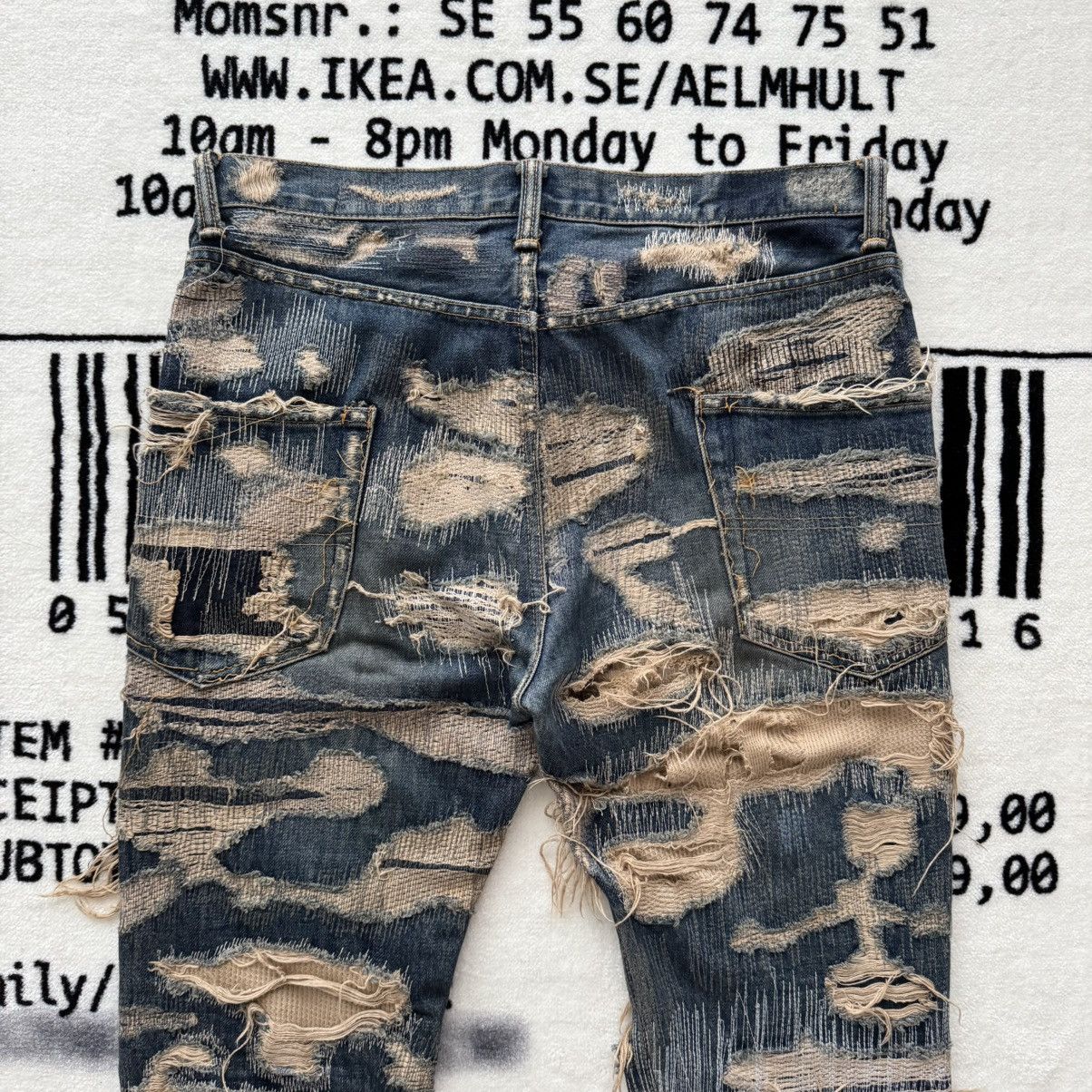 Undercover AW05 “Arts & Crafts” 85 Distressed Denim Size US 31 - 10 Thumbnail
