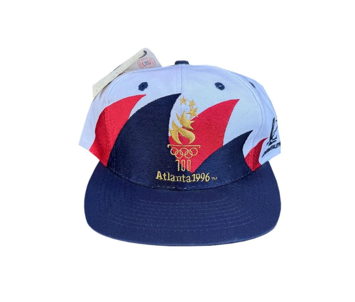 Vintage Logo Athletic Team USA Olympics Sharktooth Hat NWT